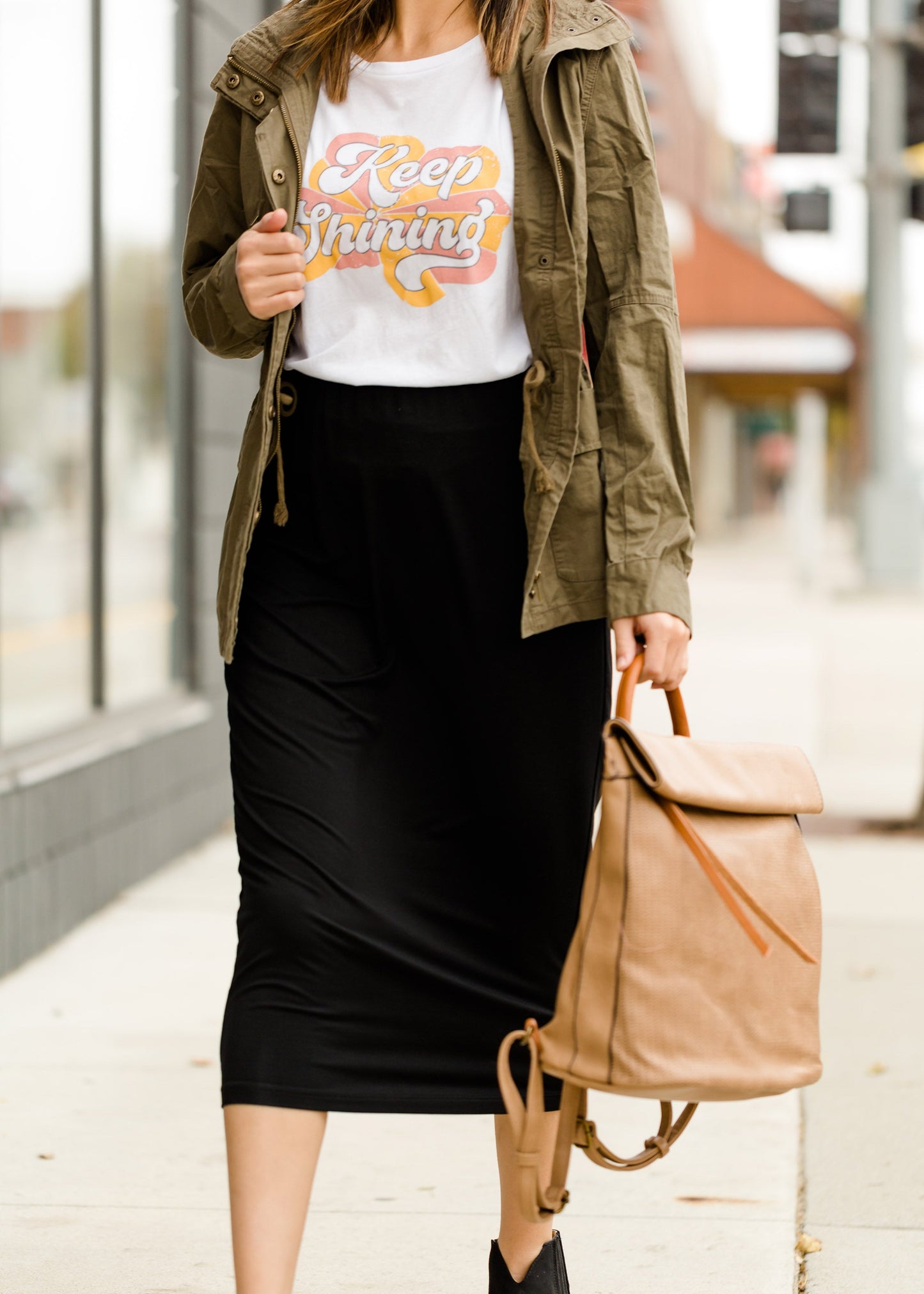 Keep Shining Graphic Tee - FINAL SALE Tops