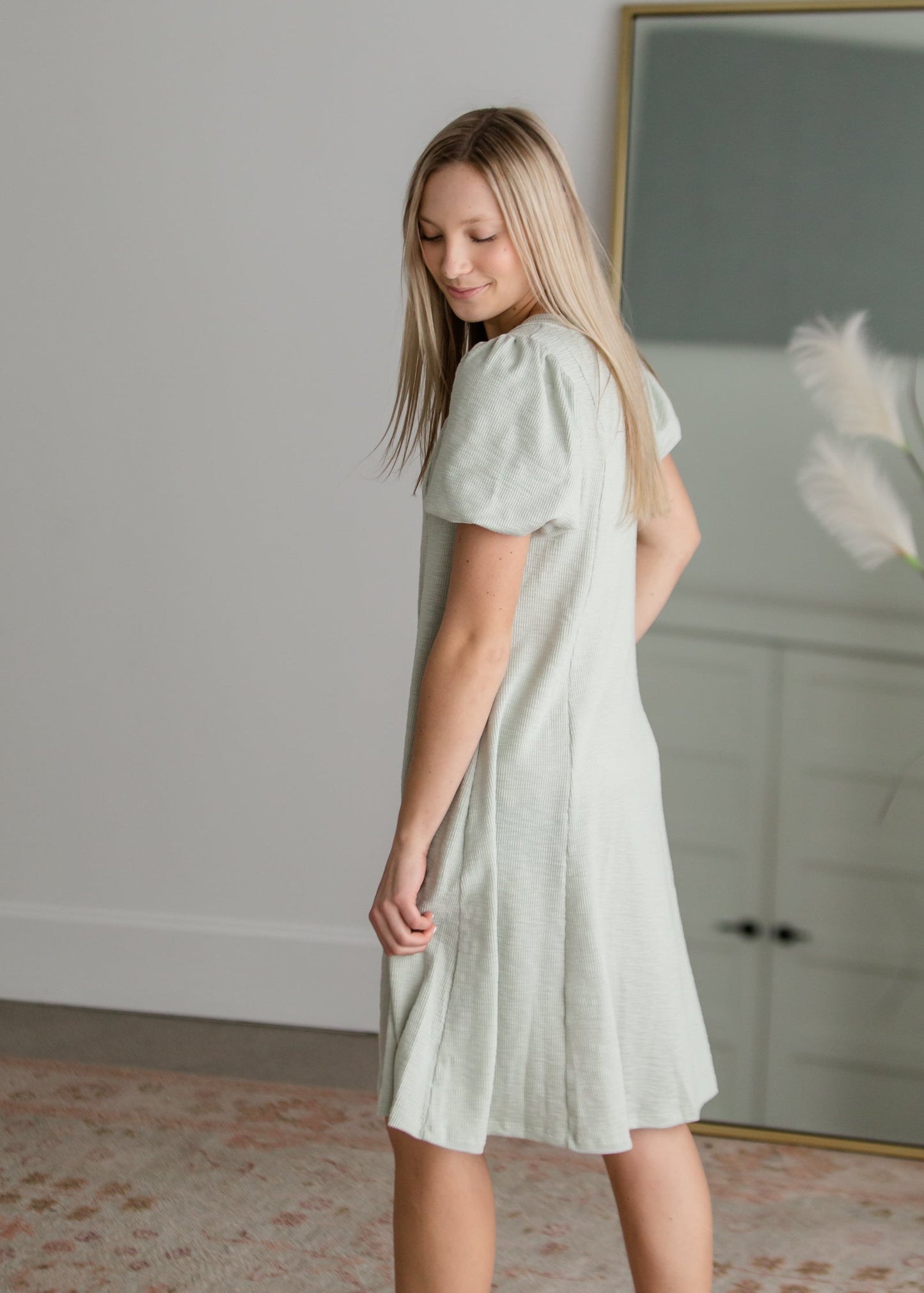 Knit Button Up Midi Dress Dresses Polygram