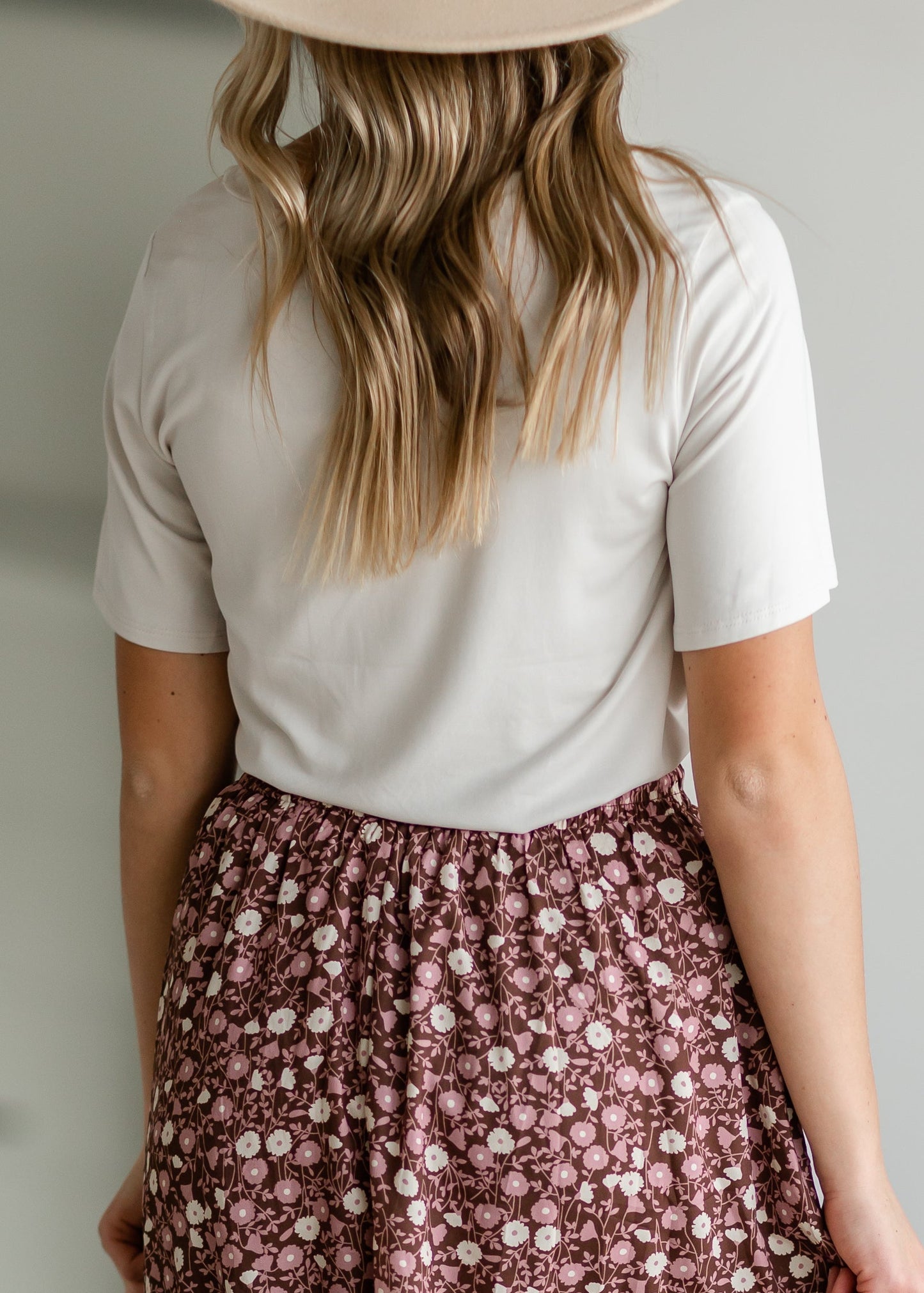 Knit V-Neck Front Pocket Tee Shirt Zenana