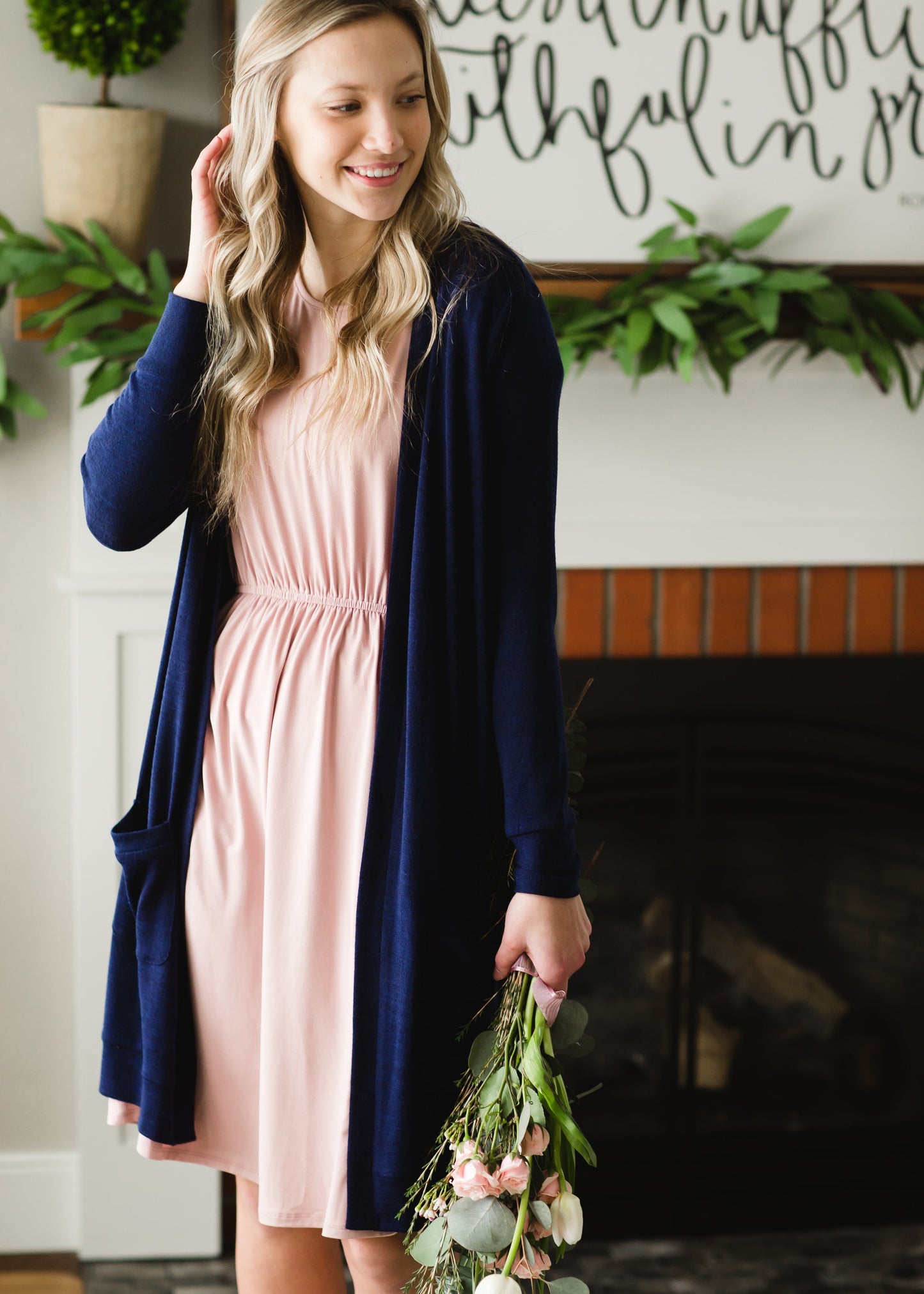 Kylie Pink Flutter Sleeve Midi Dress - FINAL SALE Dresses