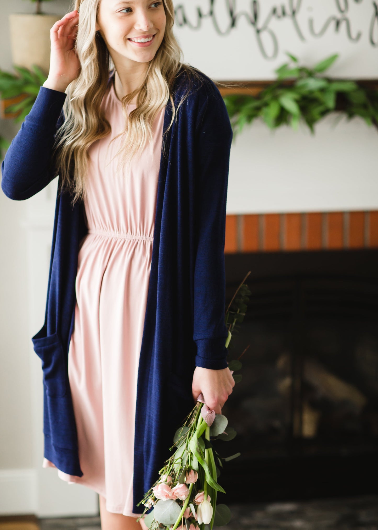 Kylie Pink Flutter Sleeve Midi Dress - FINAL SALE Dresses