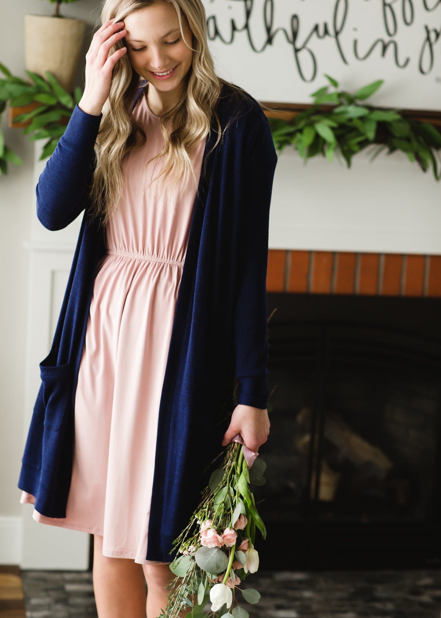 Kylie Pink Flutter Sleeve Midi Dress - FINAL SALE Dresses