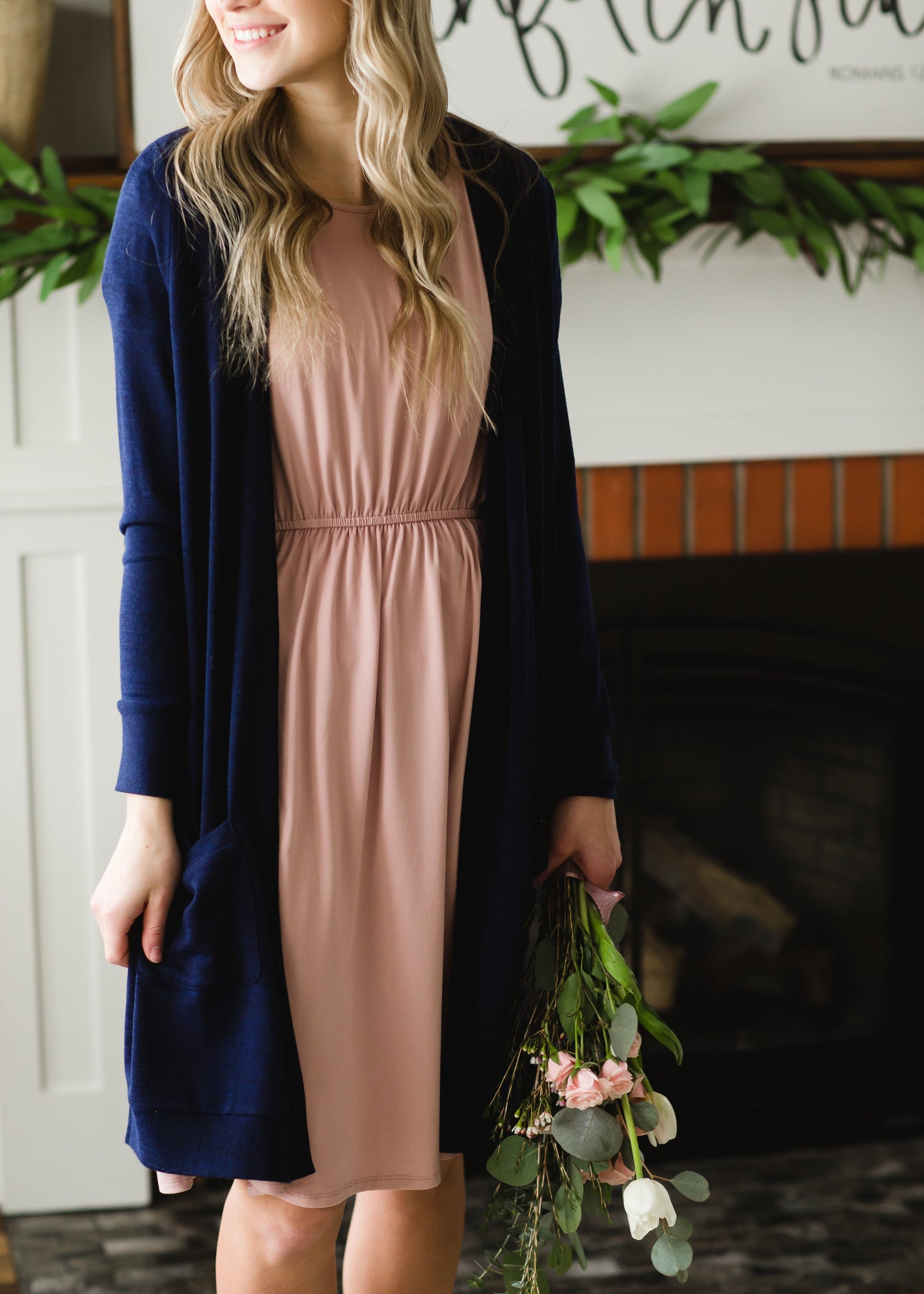 Kylie Pink Flutter Sleeve Midi Dress - FINAL SALE Dresses
