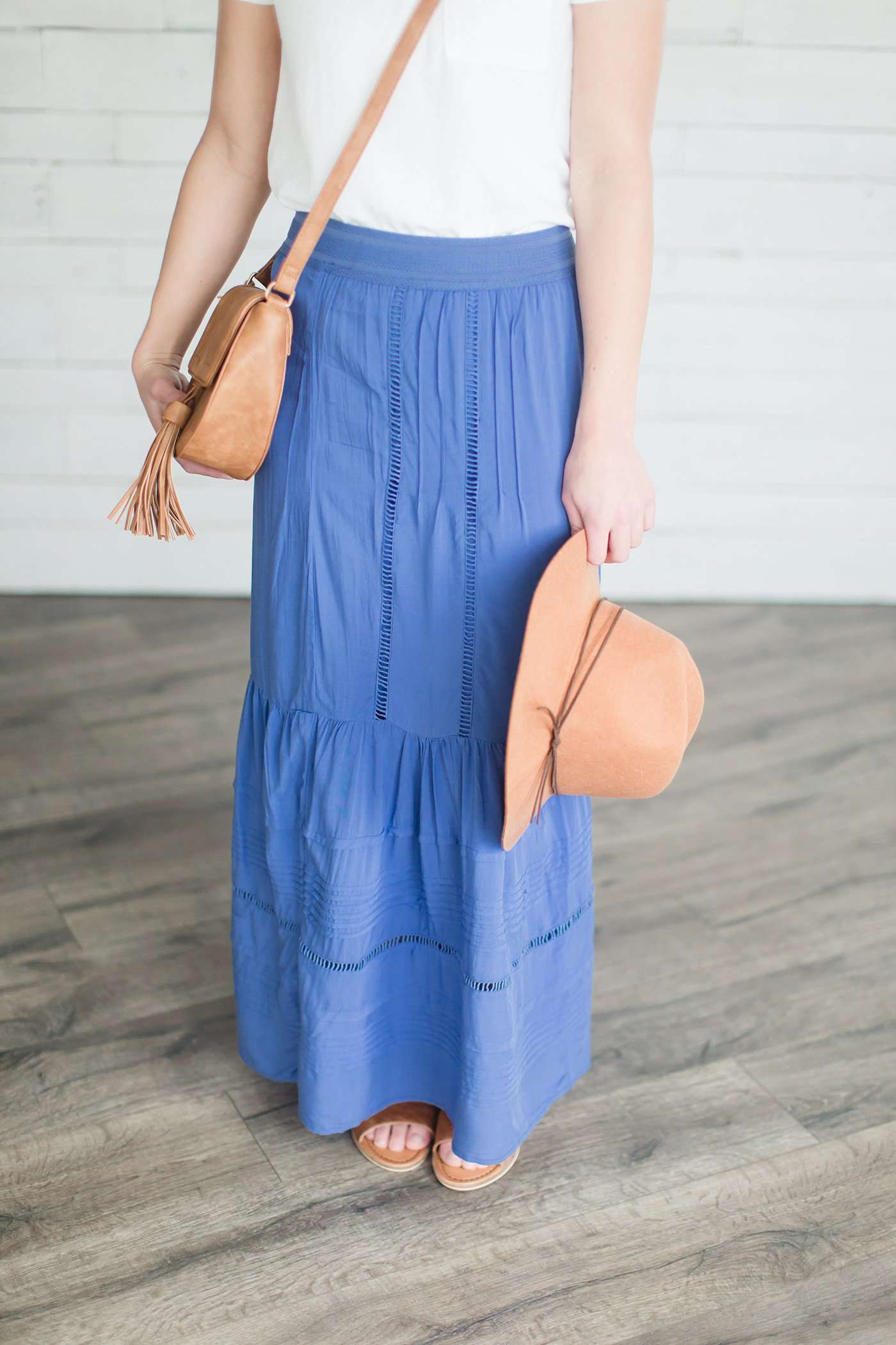 Layered Woven Maxi Skirt - FINAL SALE Skirts