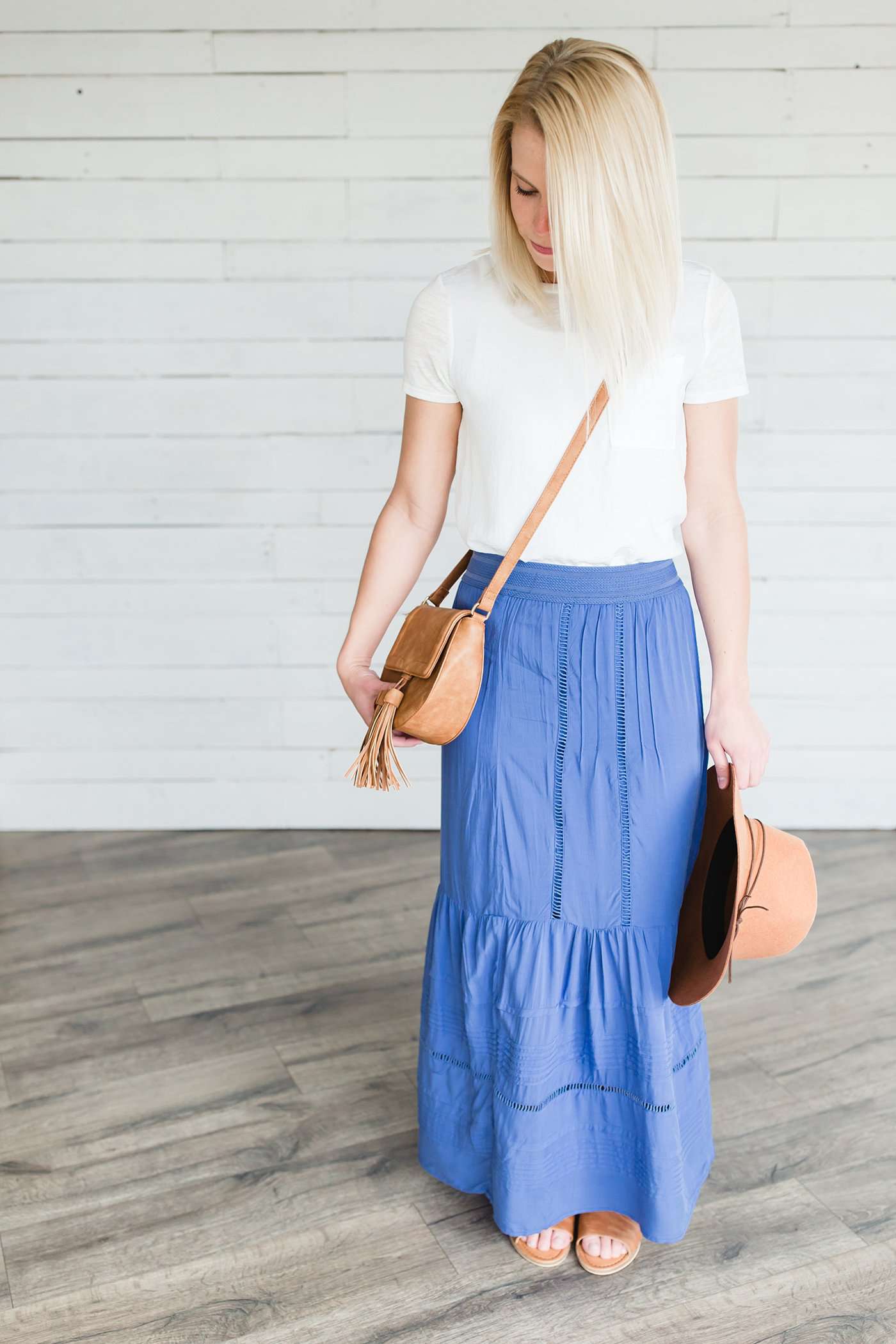 Layered Woven Maxi Skirt - FINAL SALE Skirts