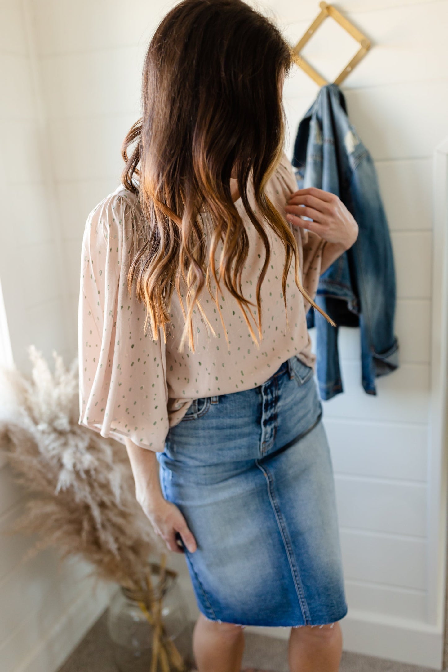Light Wash Classic Midi Skirt - FINAL SALE Skirts
