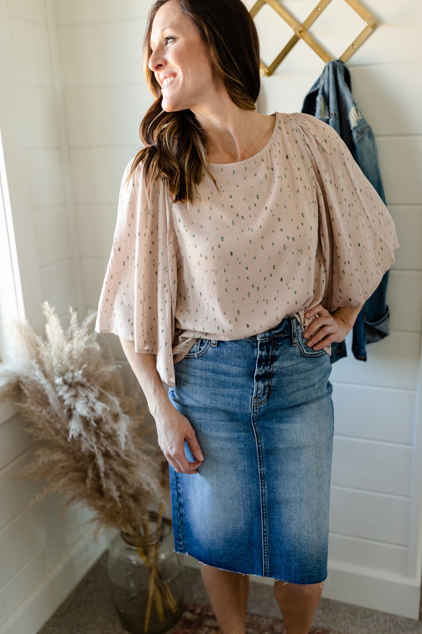 Light Wash Classic Midi Skirt - FINAL SALE Skirts