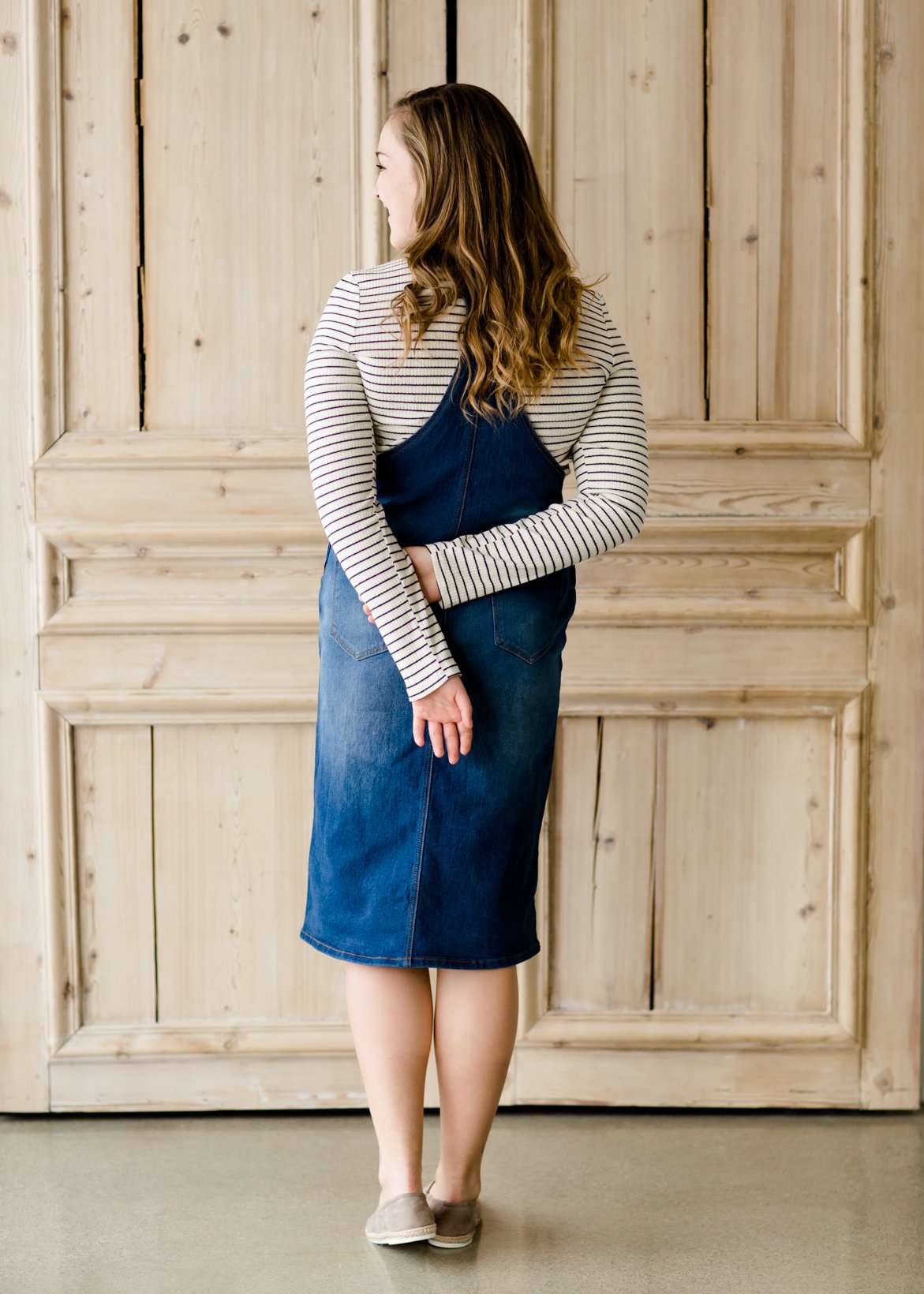 Casual Denim Overall Dress Dresses