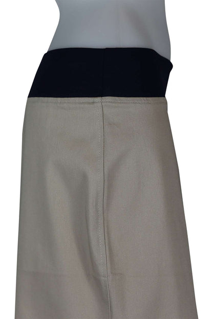 Lounge-N-Khaki Skirt | Below Knee Twill Skirt Sizes 2-14