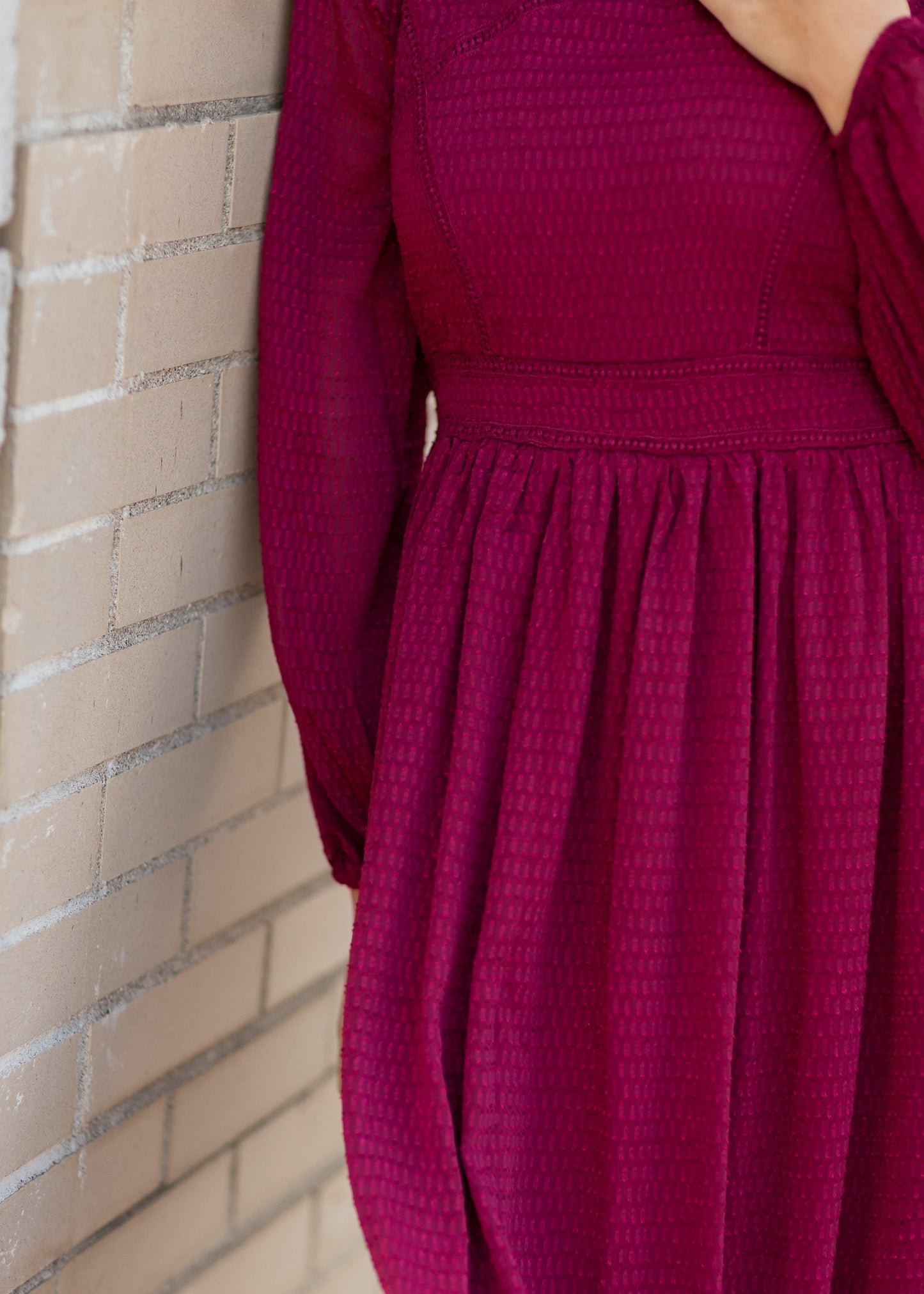 Lurex Midi Dress with Lace Trim Detail Dresses