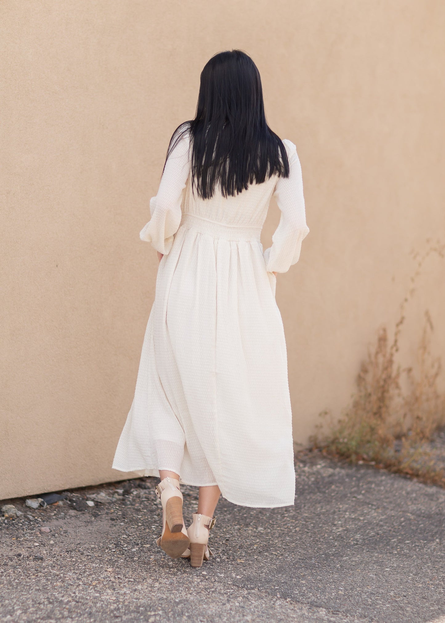 Lurex Midi Dress with Lace Trim Detail Dresses