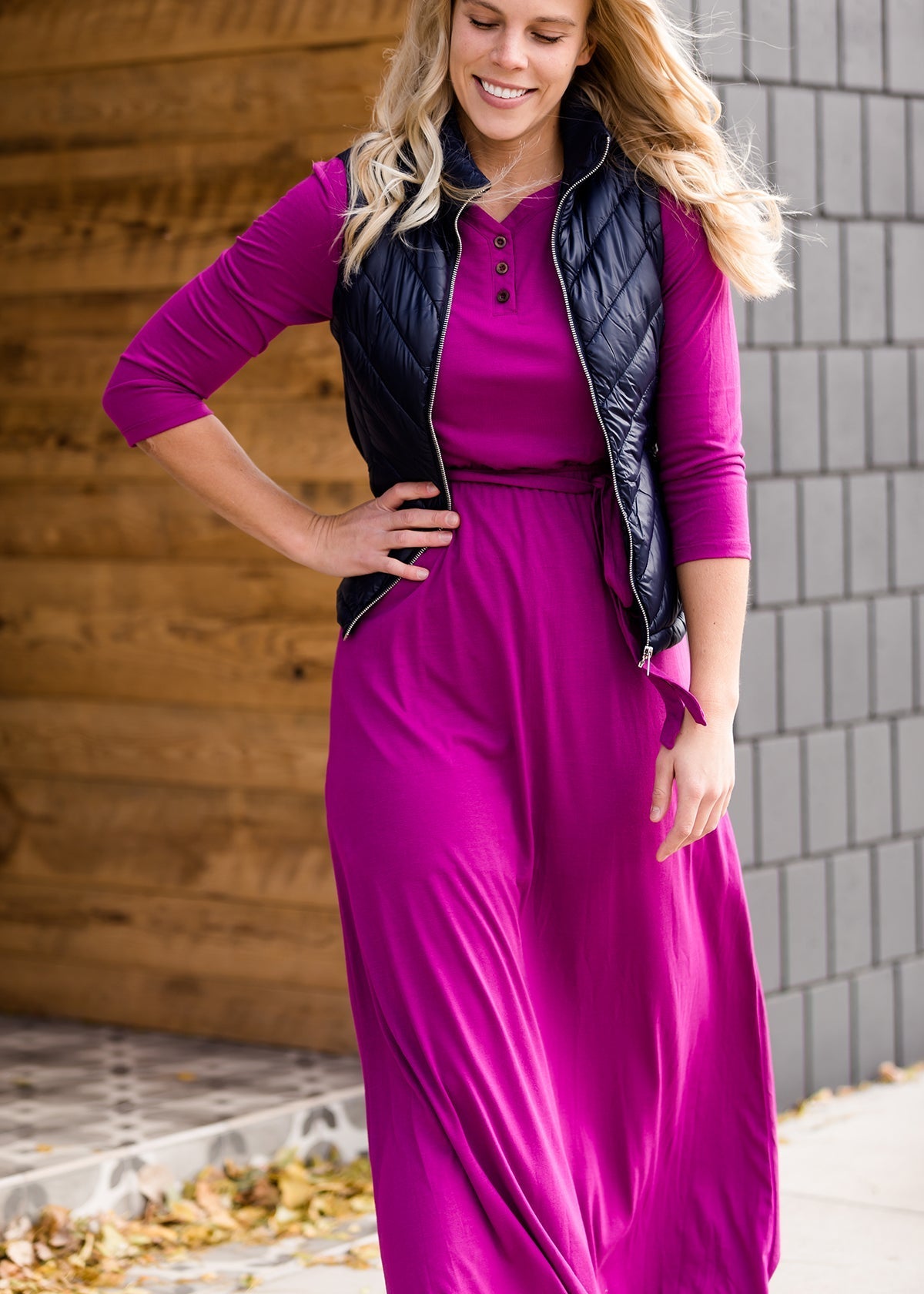Lydia Button Front Maxi Dress - FINAL SALE Dresses
