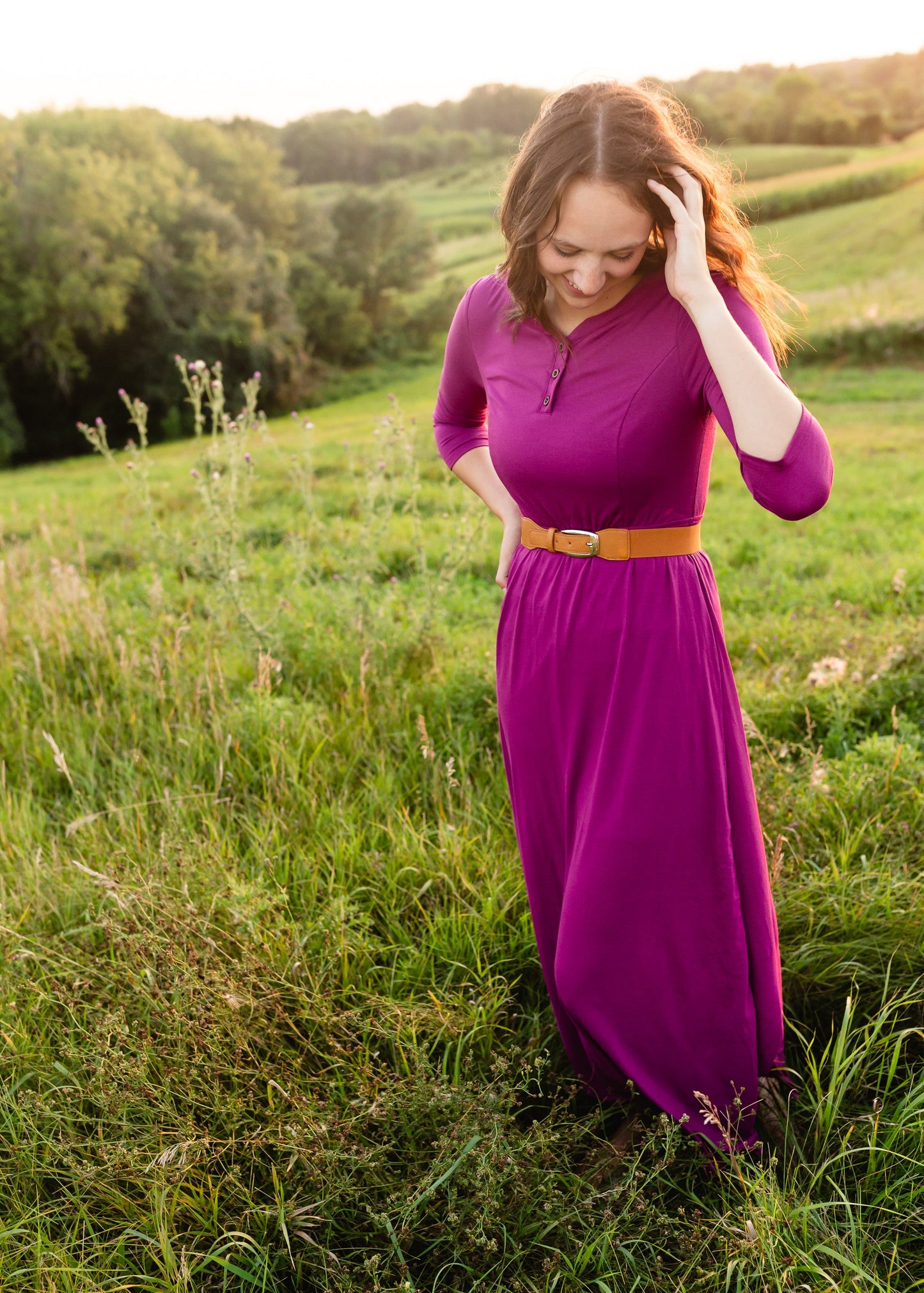 Lydia Button Front Maxi Dress - FINAL SALE Dresses