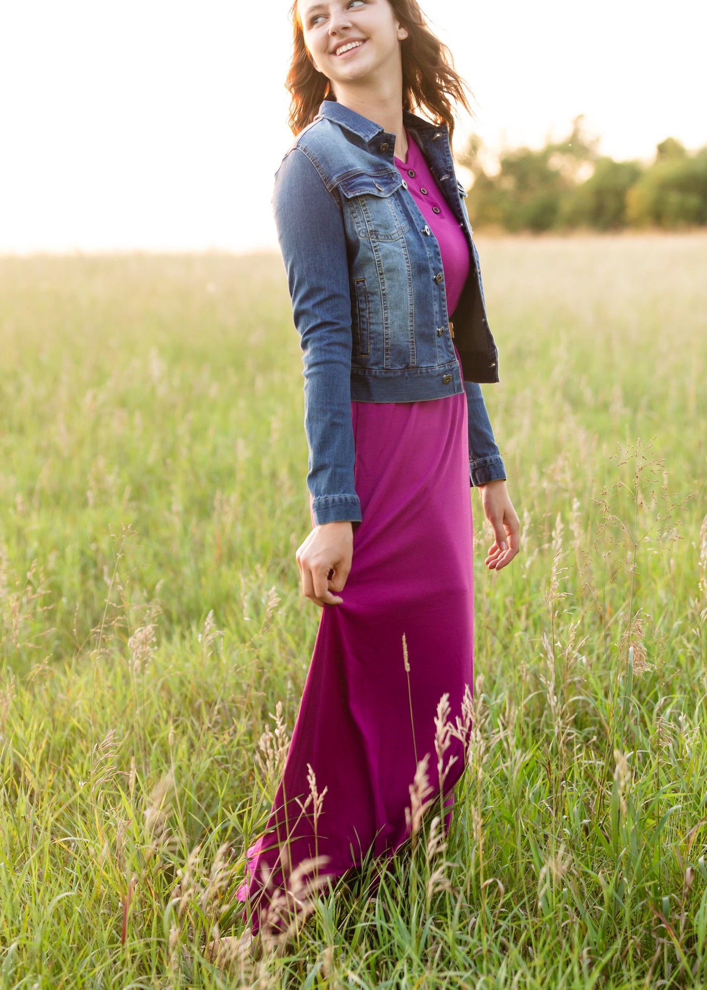 Lydia Button Front Maxi Dress - FINAL SALE Dresses