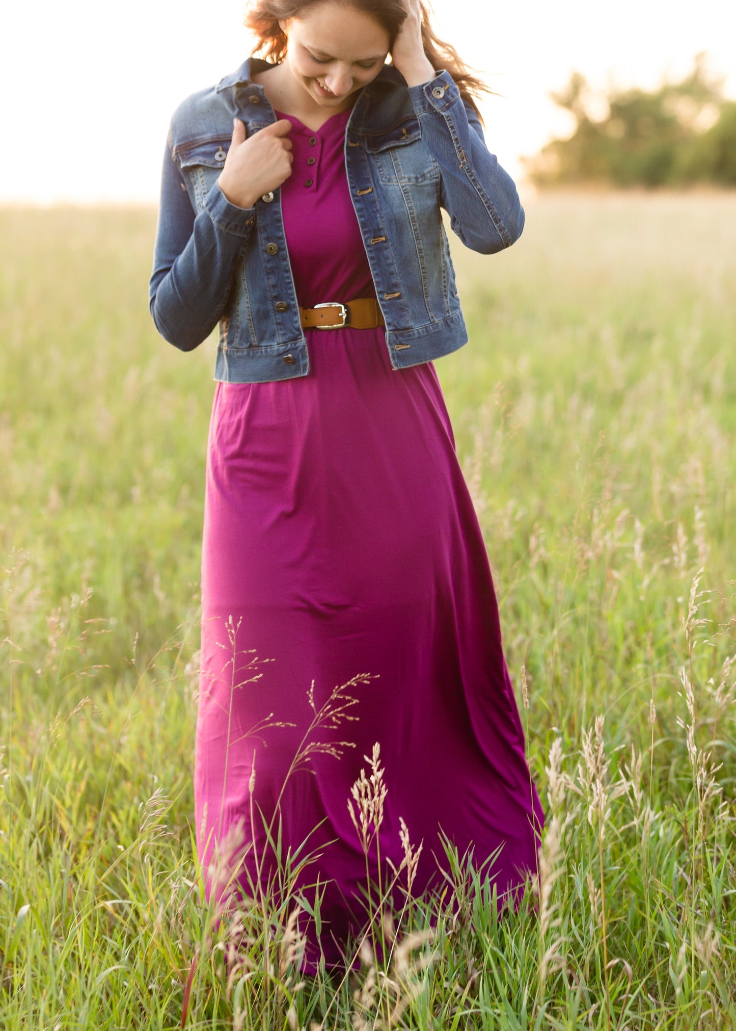 Lydia Button Front Maxi Dress - FINAL SALE Dresses