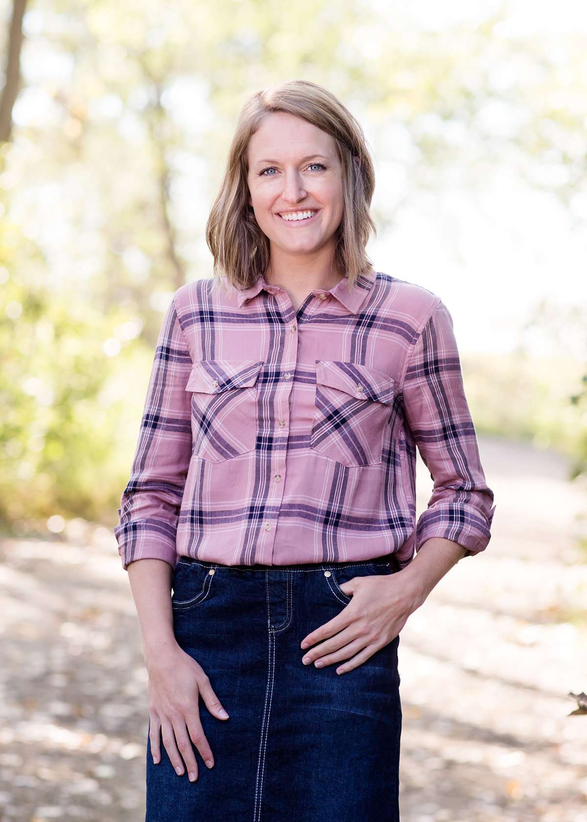 Mauveberry Plaid Top - FINAL SALE Tops