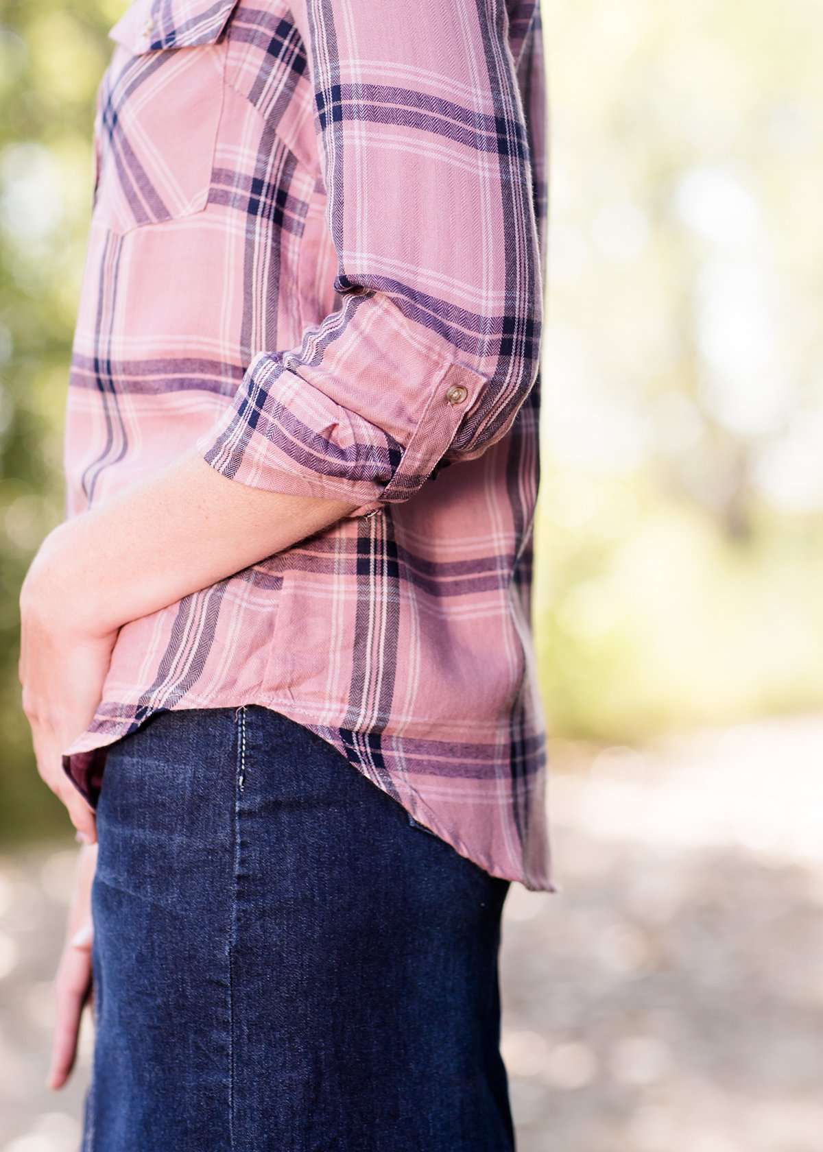 Mauveberry Plaid Top - FINAL SALE Tops
