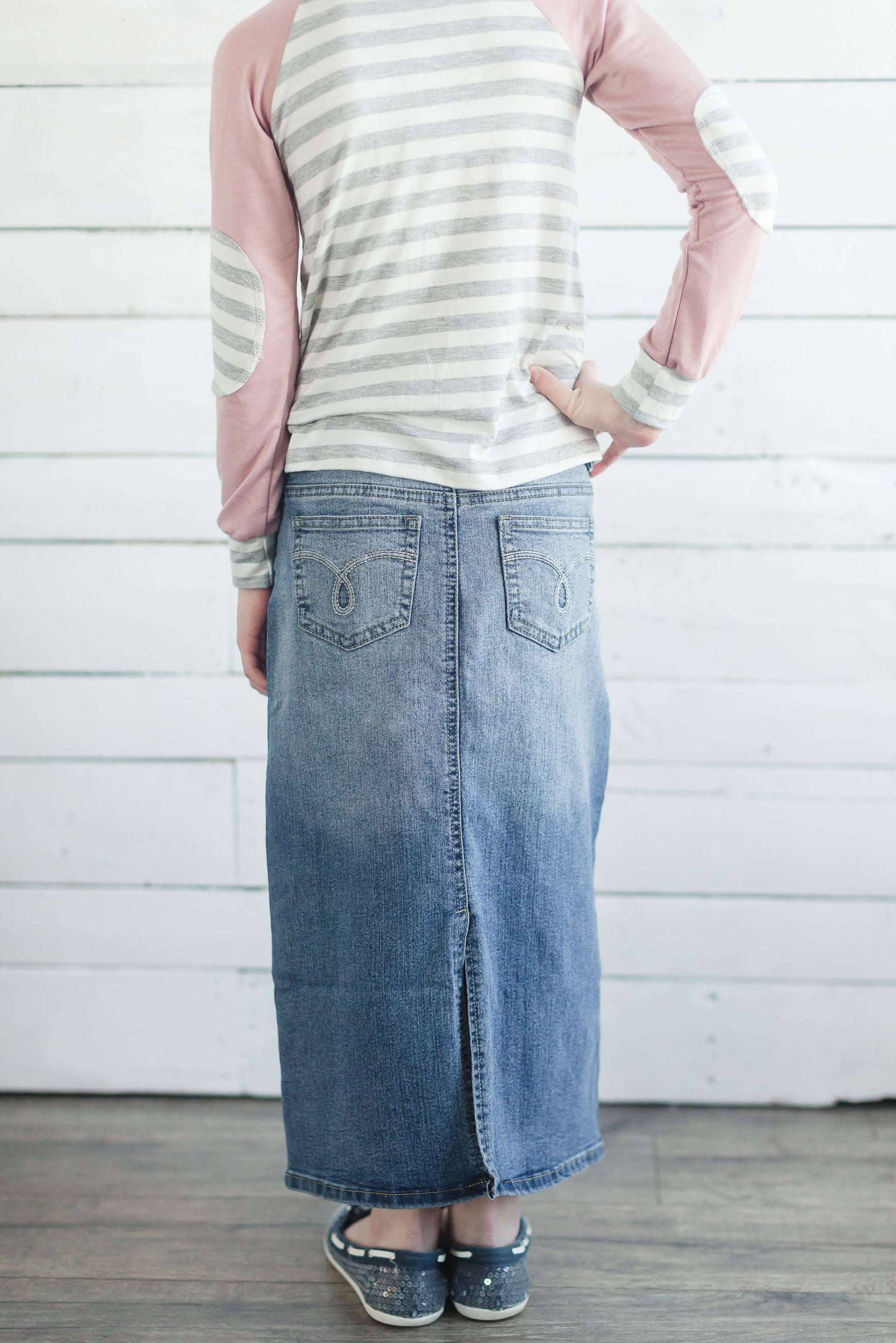 Mika Long Denim Skirt Skirts