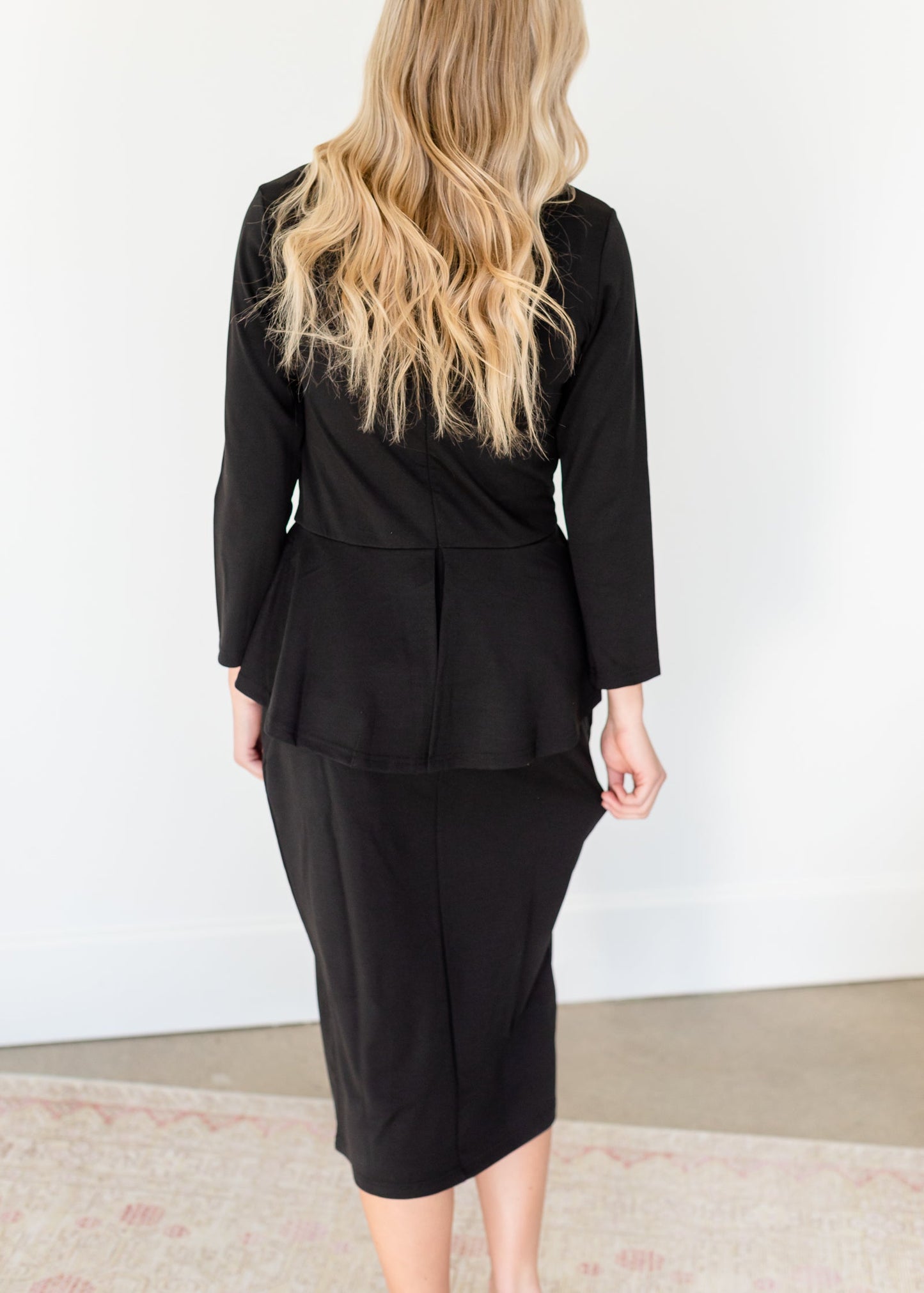 Mindy Black Straight Fit Midi Dress - FINAL SALE Dresses