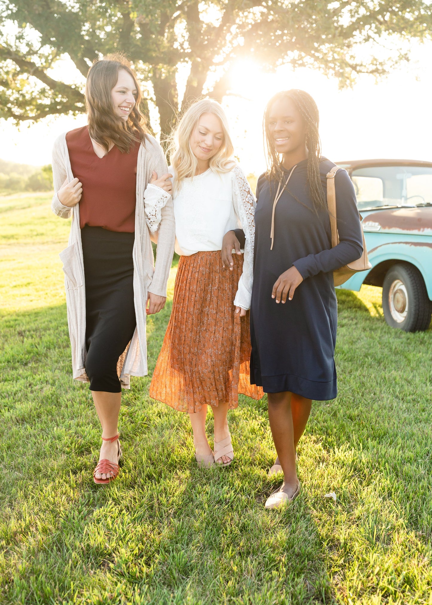 Navy Hooded Sweatshirt Dress - FINAL SALE Dresses