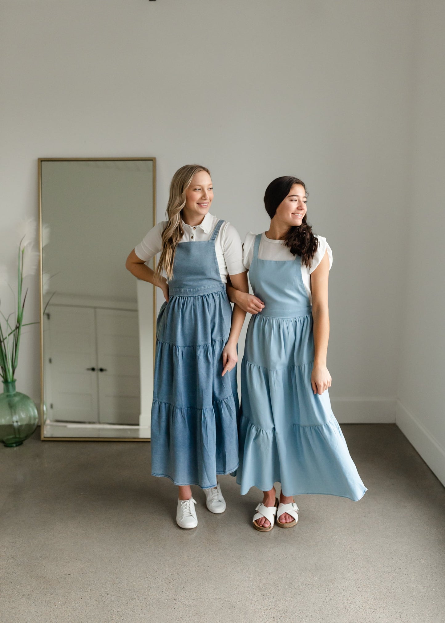 Overall Ruffled Maxi Dress Dresses Polagram & BaeVely