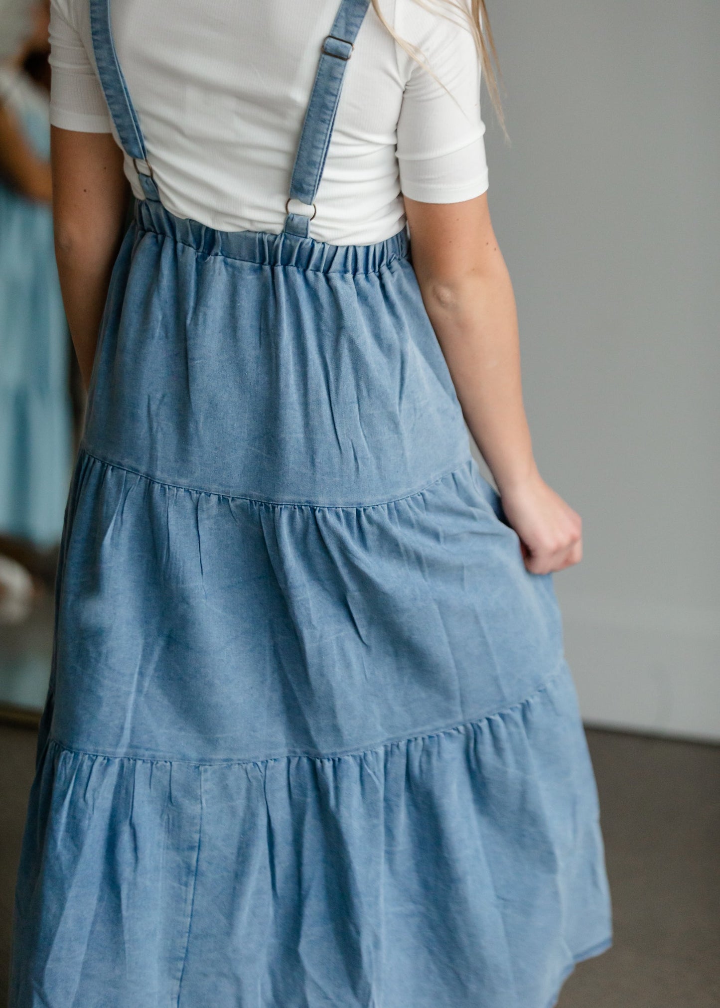 Overall Ruffled Maxi Dress Dresses Polagram & BaeVely