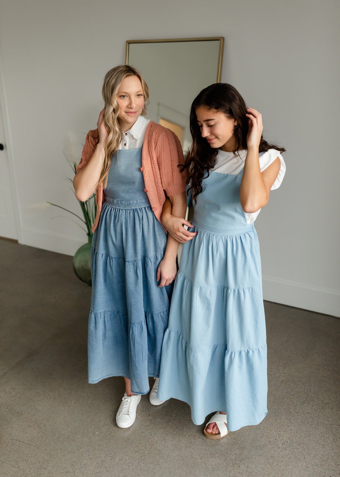 Overall Ruffled Maxi Dress Dresses Polagram & BaeVely