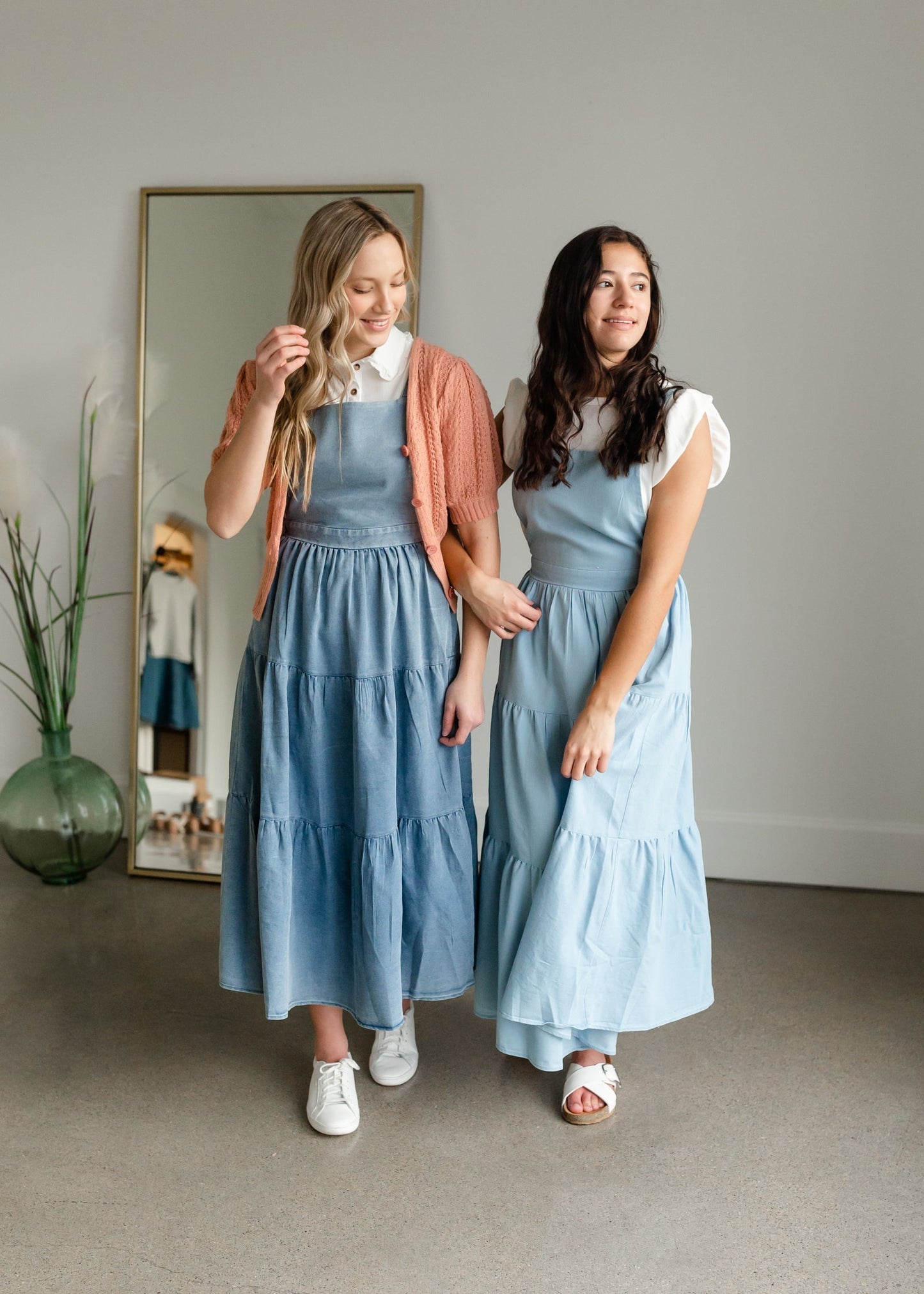Overall Ruffled Maxi Dress Dresses Polagram & BaeVely