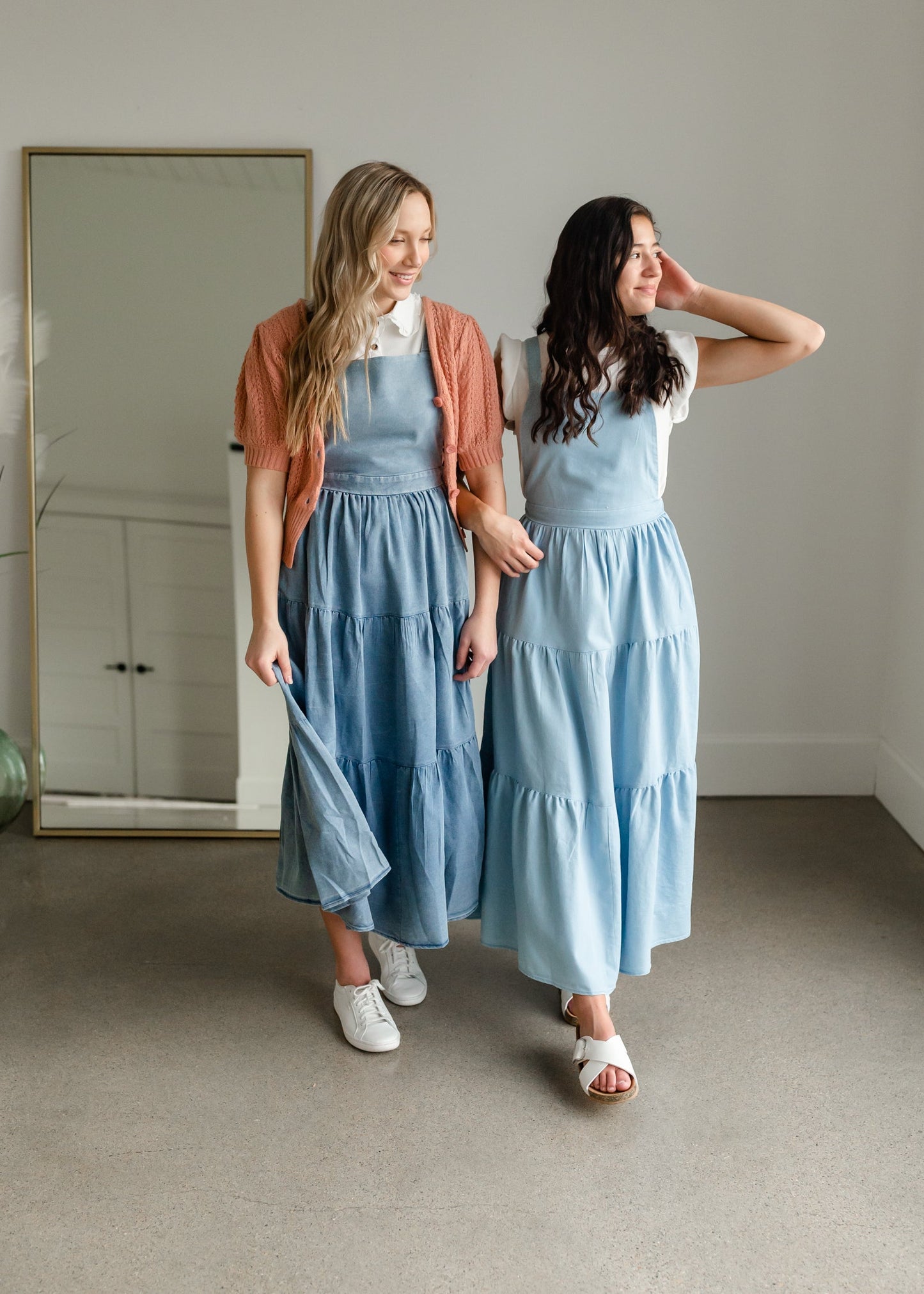 Overall Ruffled Maxi Dress Dresses Polagram & BaeVely