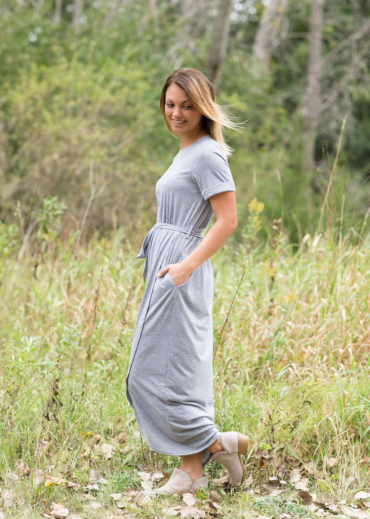 Overlap Solid Skirt Dress - FINAL SALE Dresses