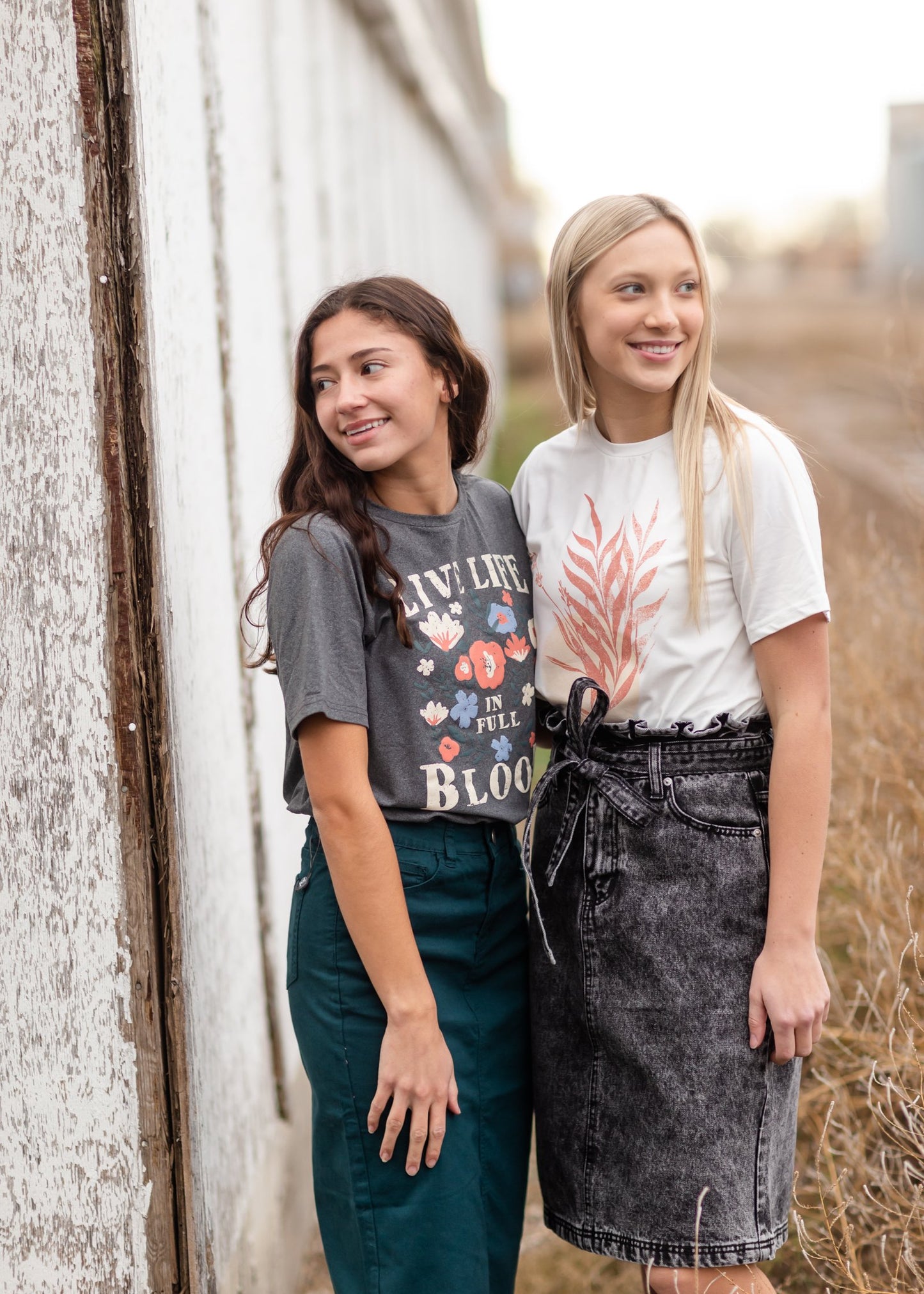 Paperbag Belted Acid Wash Denim Midi Skirt Skirts Tea N Rose