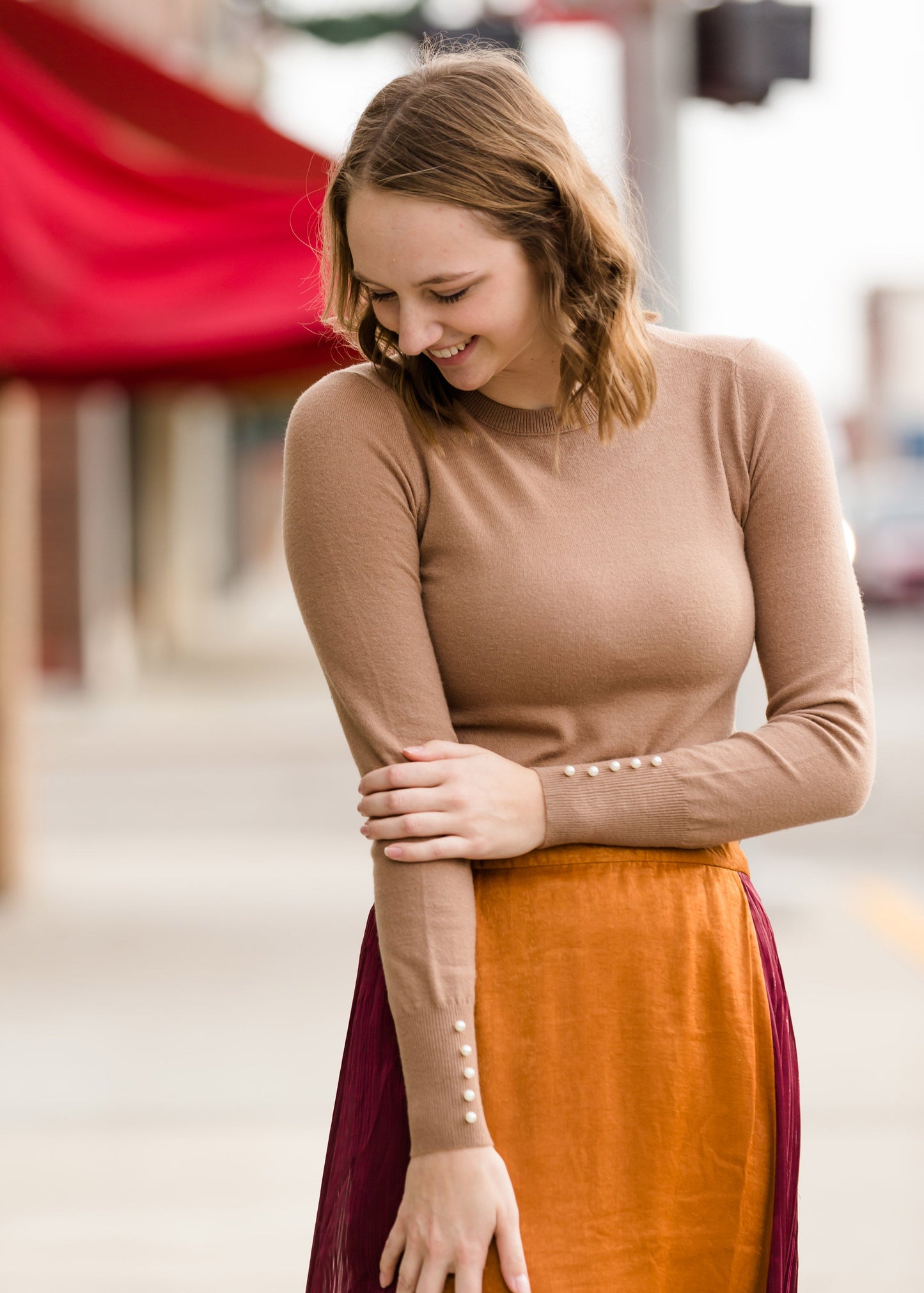 Pearl Knit Pullover Sweater - FINAL SALE Tops