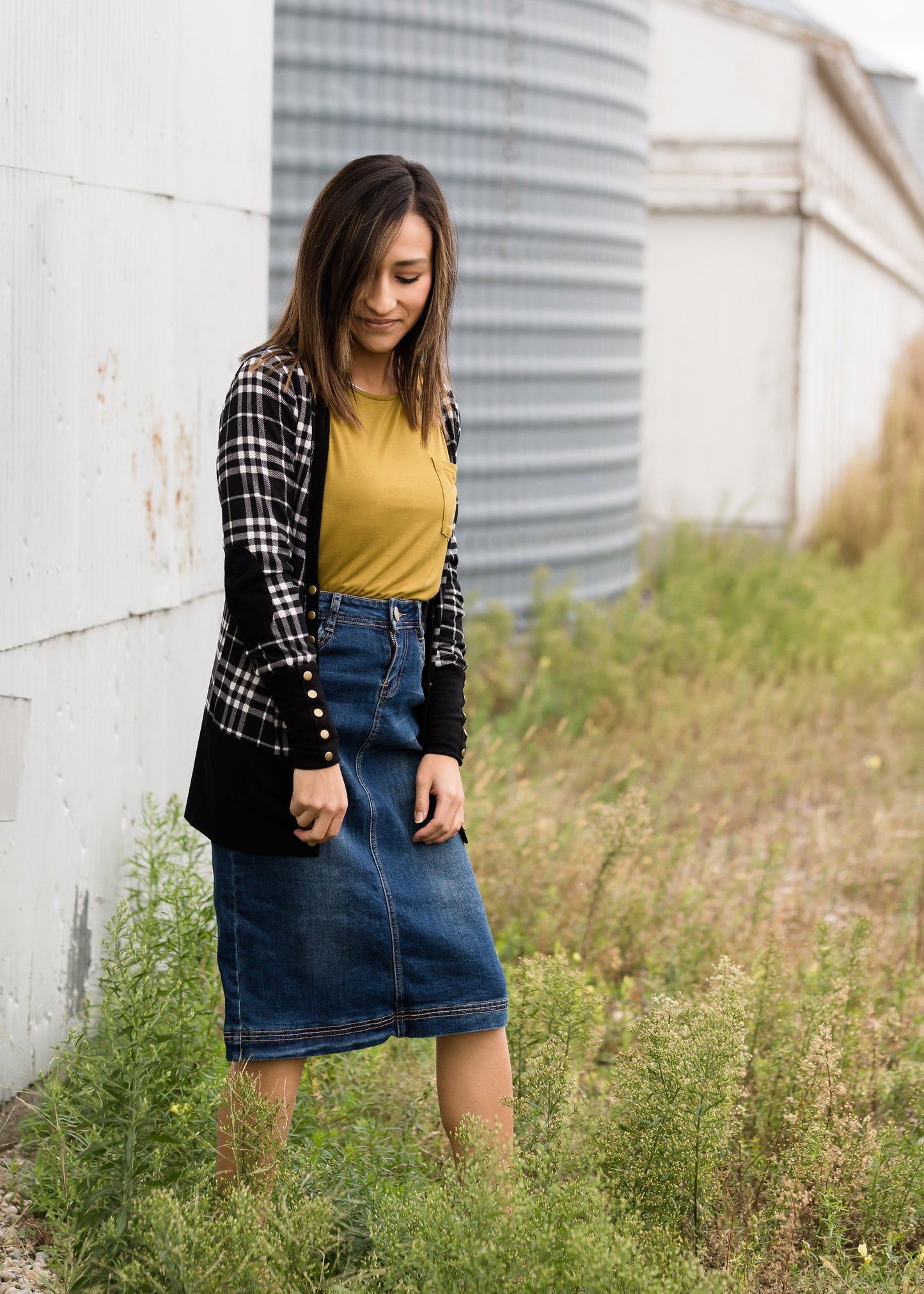 Plaid Snap Button Cardigan - FINAL SALE Layering Essentials