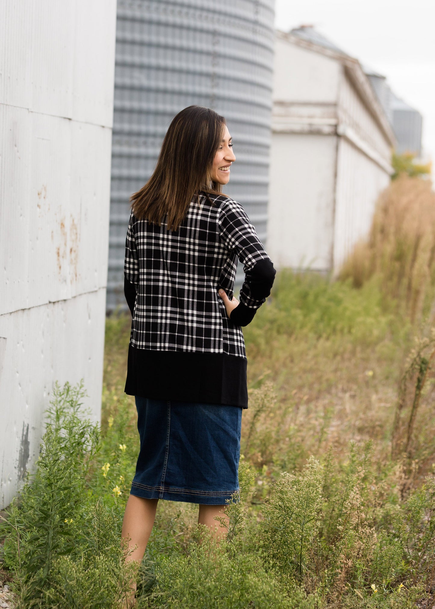 Plaid Snap Button Cardigan - FINAL SALE Layering Essentials