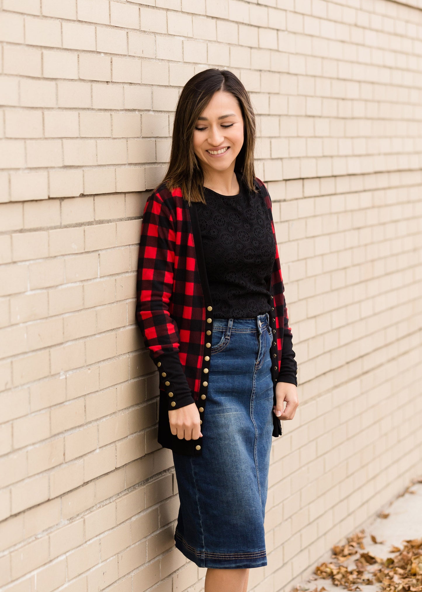 Plaid Snap Button Cardigan - FINAL SALE Layering Essentials