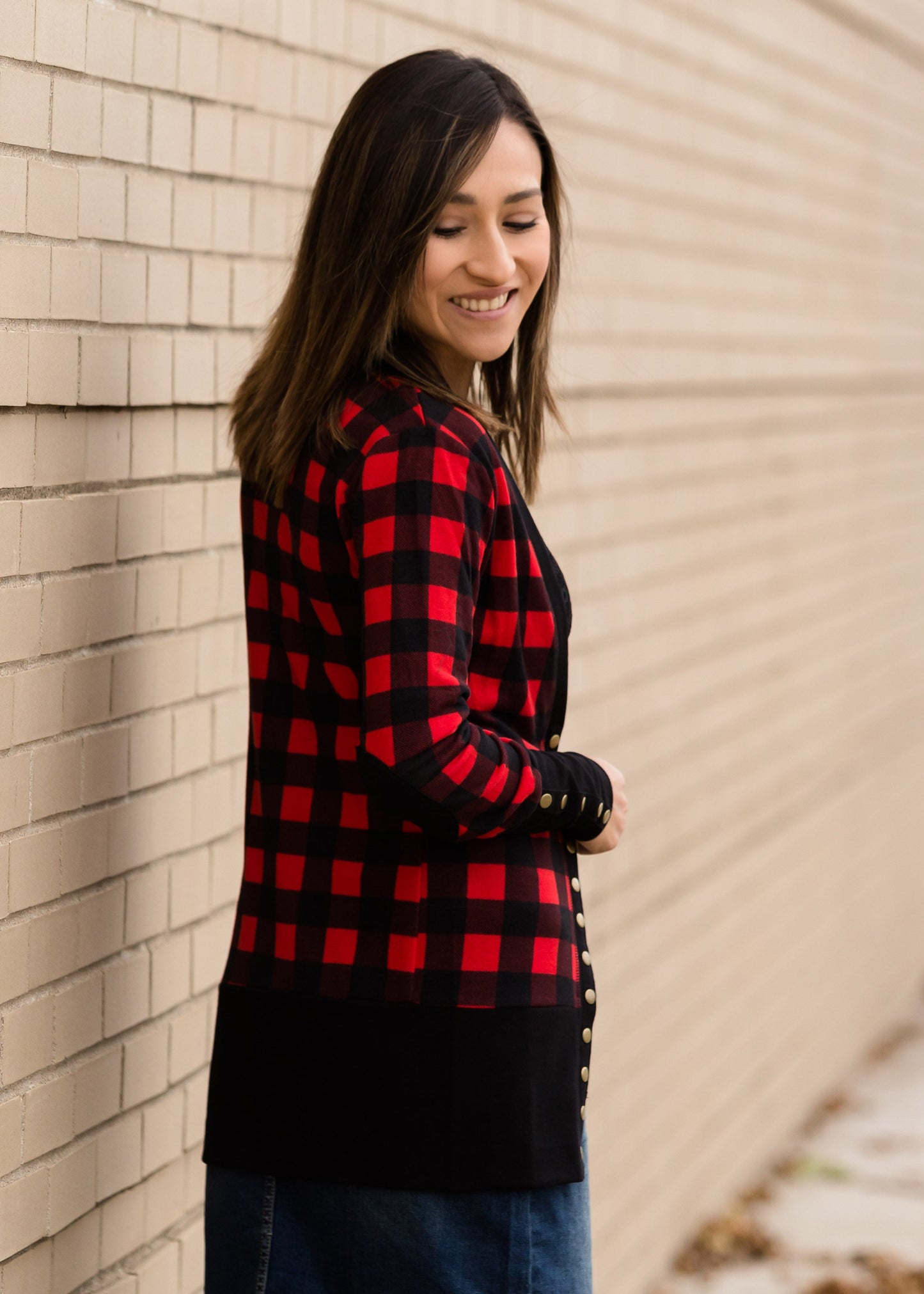 Plaid Snap Button Cardigan - FINAL SALE Layering Essentials