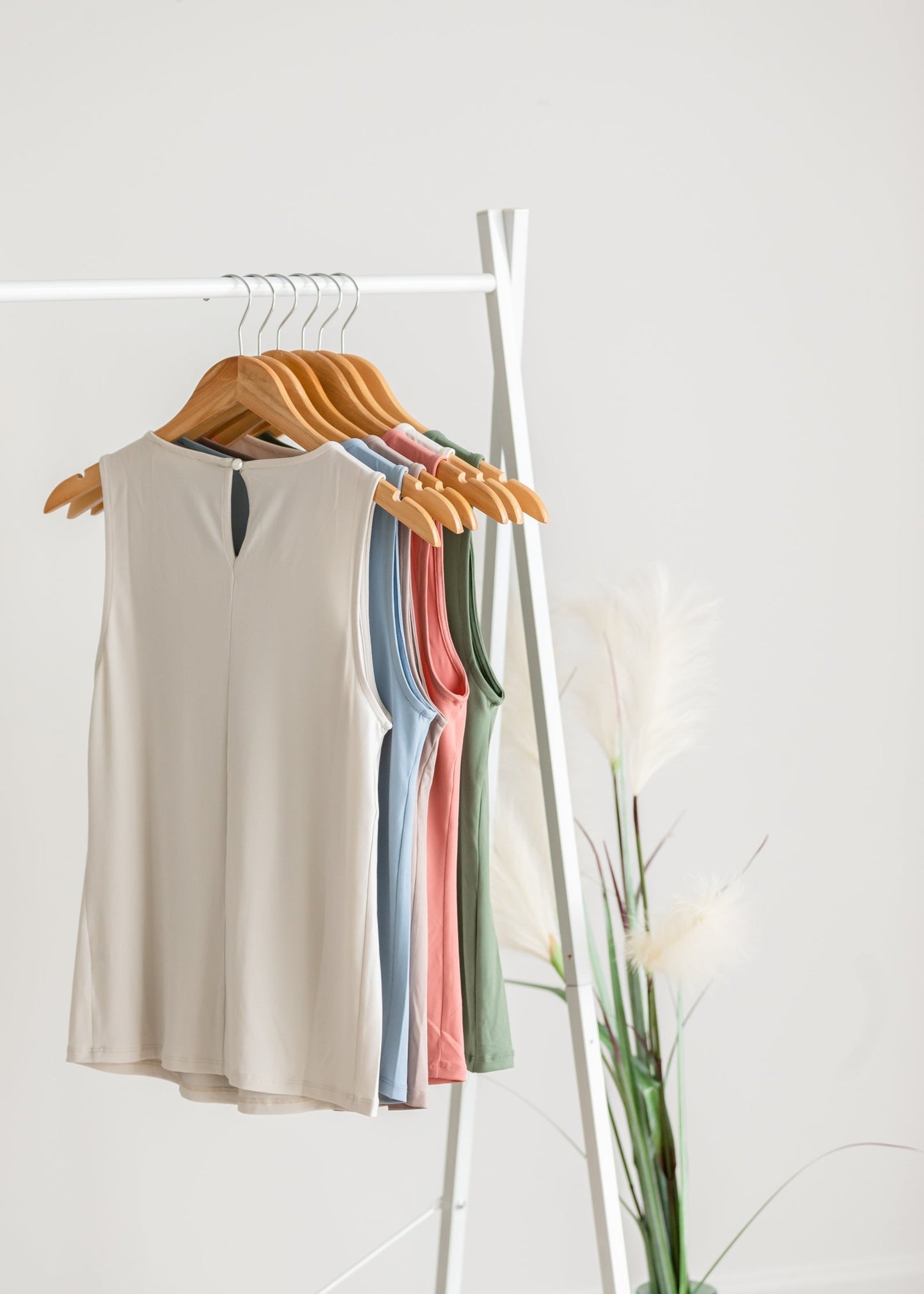 Pleated Front Layering Tank Top Shirt Zenana