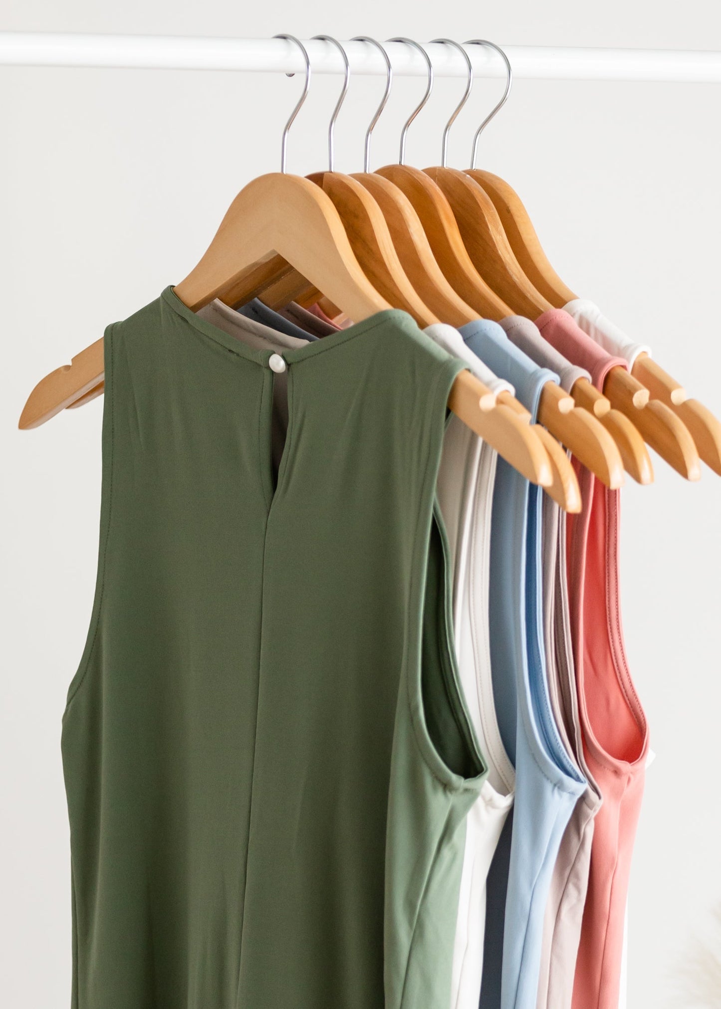 Pleated Front Layering Tank Top Shirt Zenana