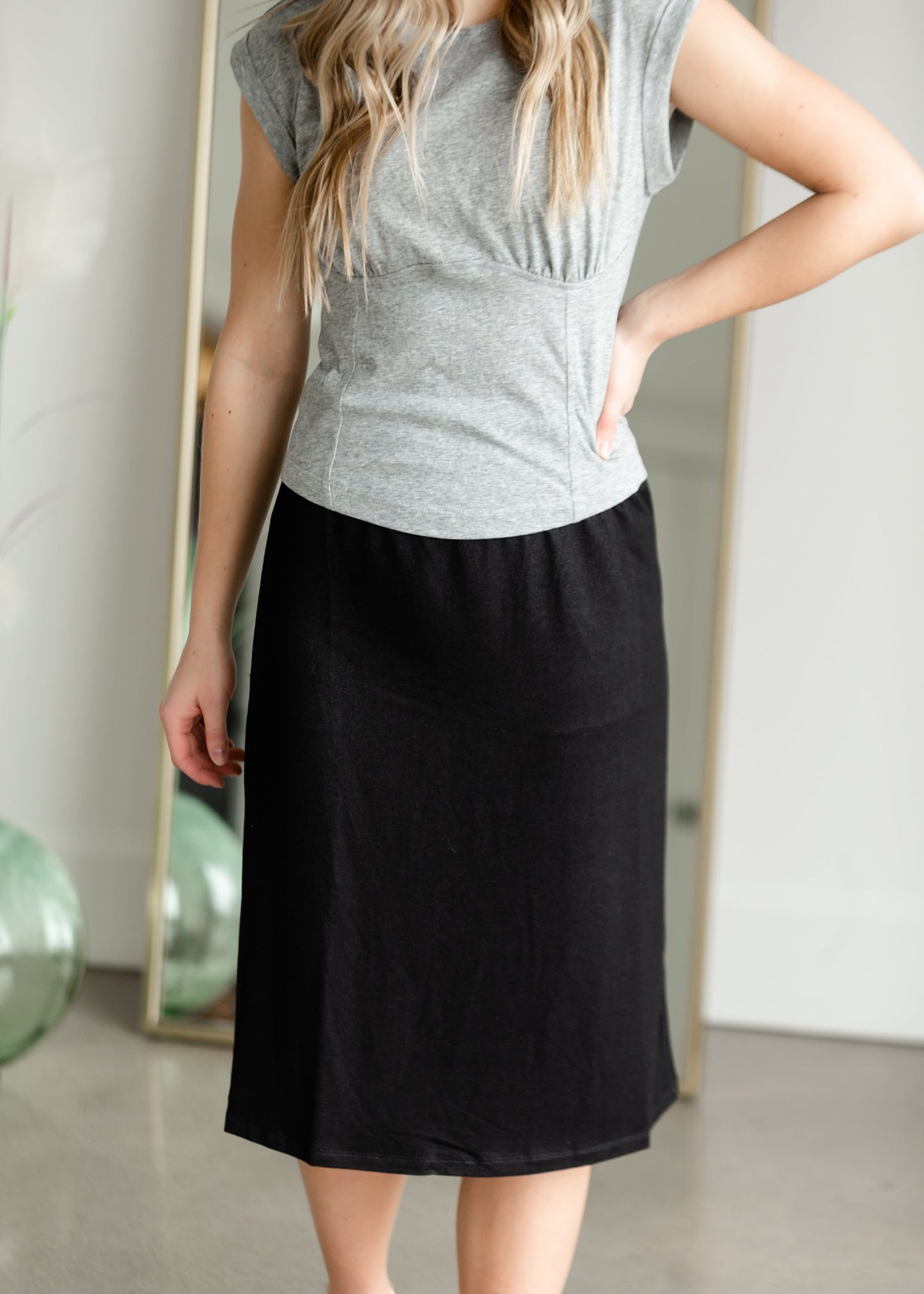 Rebecca Black Knit Midi Skirt Skirts Inherit