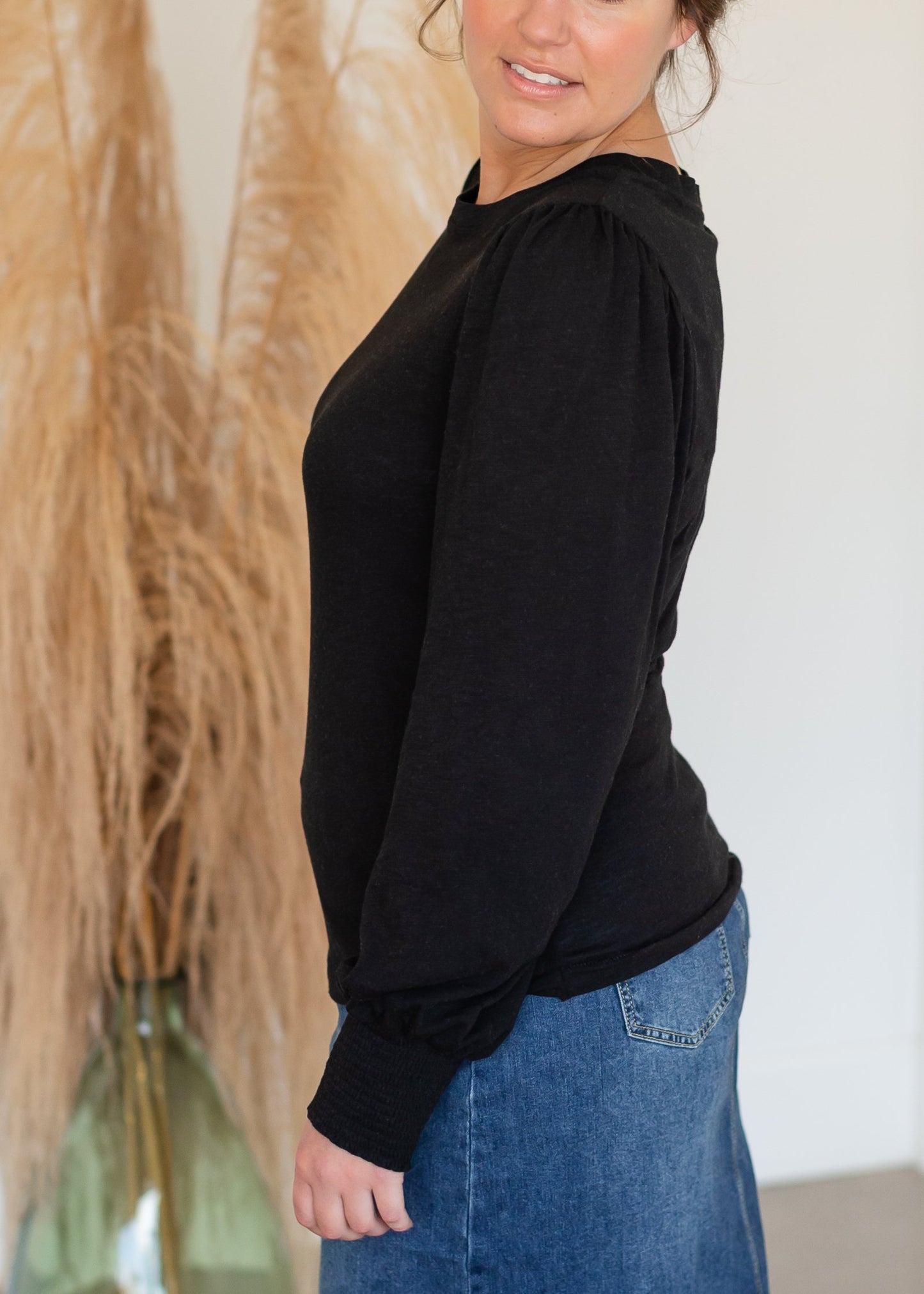 Rebel Brushed Slub Jersey Long Sleeve Top Tops Z Supply