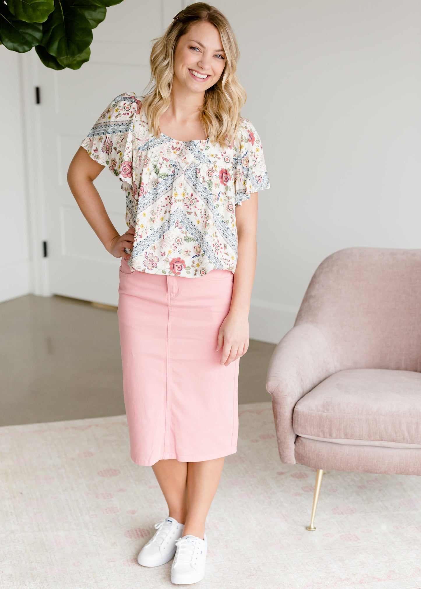 Remi Pink Midi Skirt - FINAL SALE Skirts