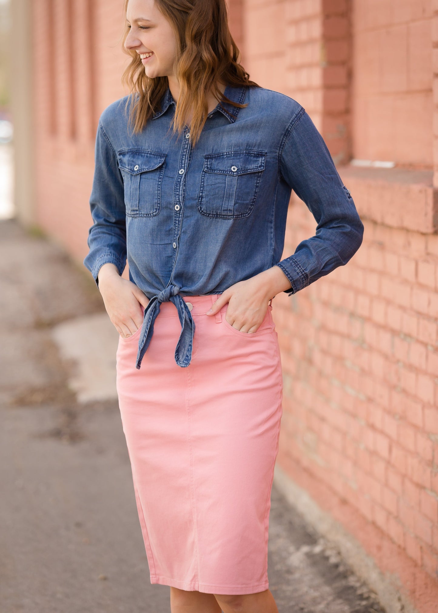 Remi Pink Midi Skirt - FINAL SALE Skirts