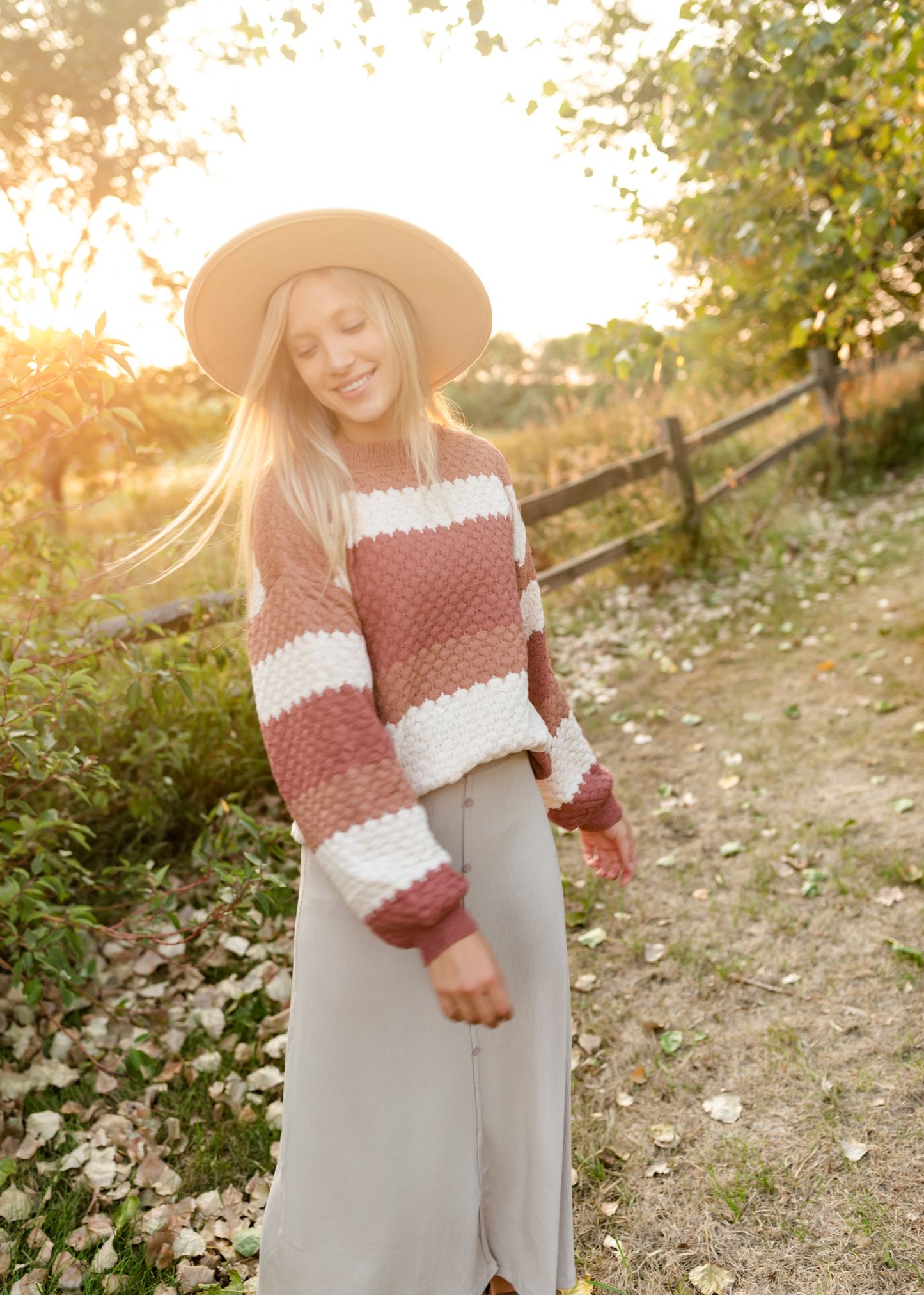 Rib Knit Button Front Midi Skirt Skirts Grade & Gather