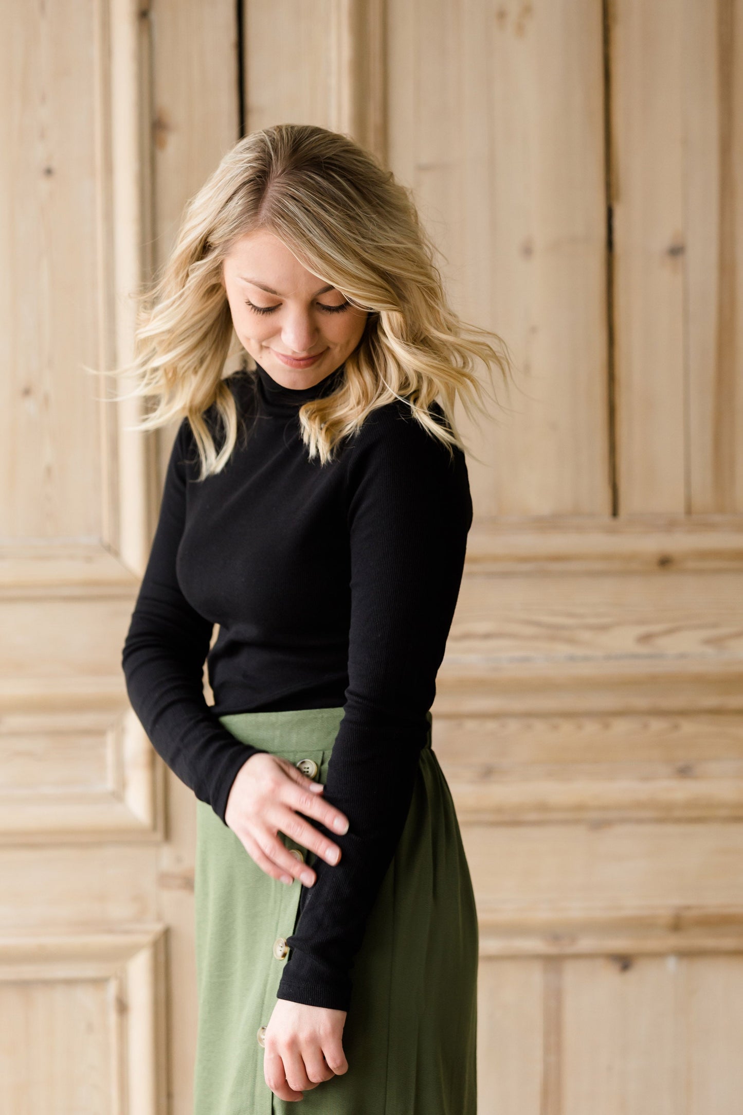 Ribbed Long Sleeve Turtleneck - FINAL SALE Tops