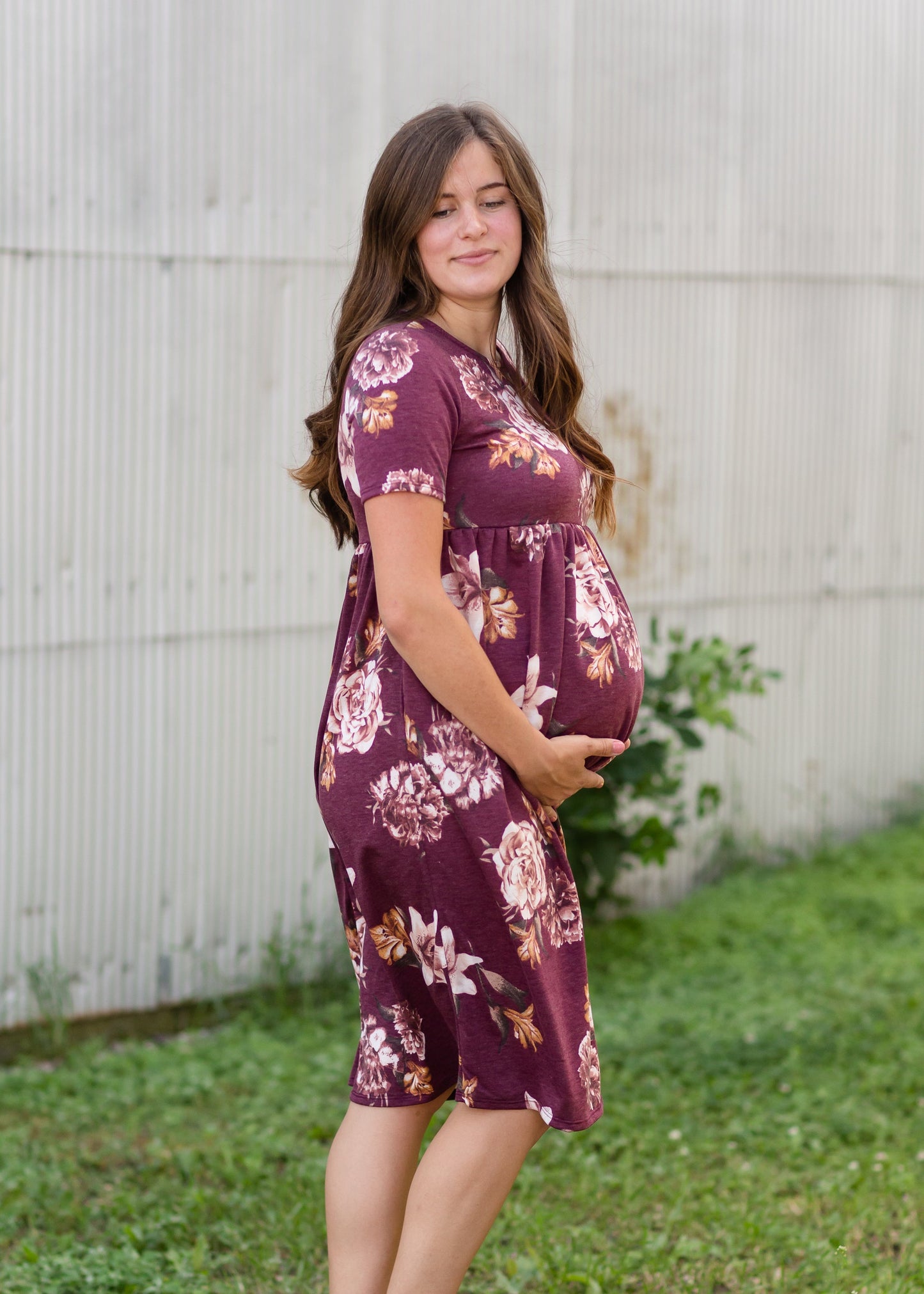 Round Neck Baby Doll Dress Dresses