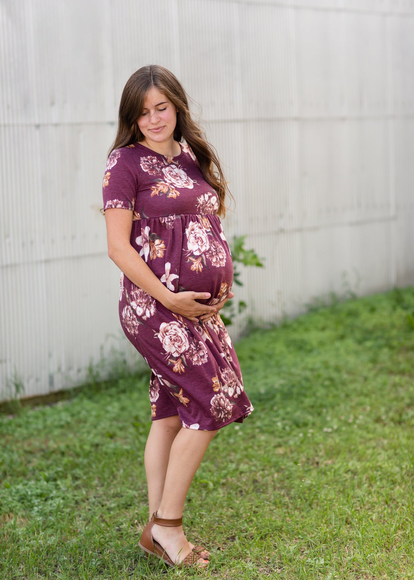 Round Neck Baby Doll Dress Dresses