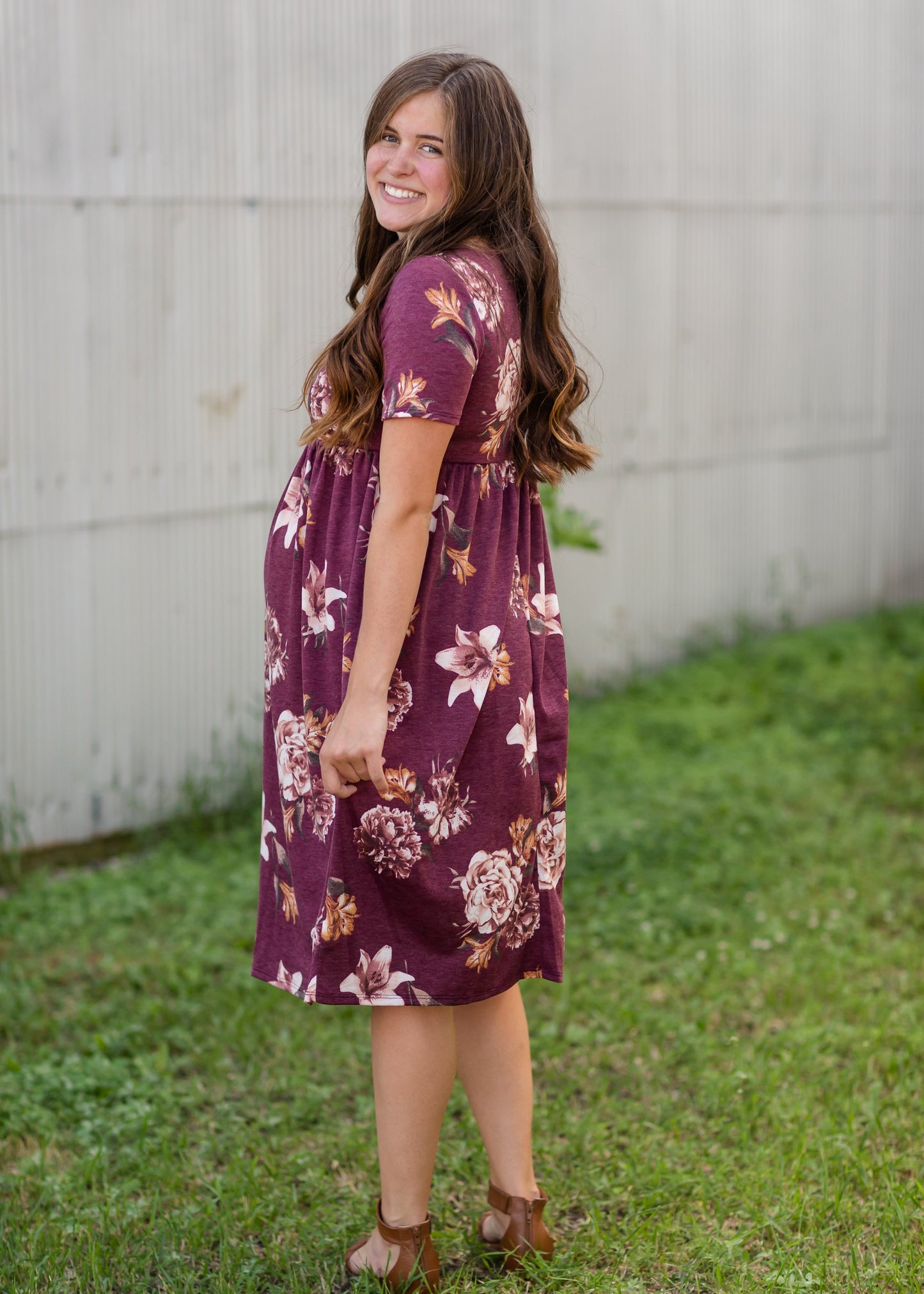 Round Neck Baby Doll Dress Dresses