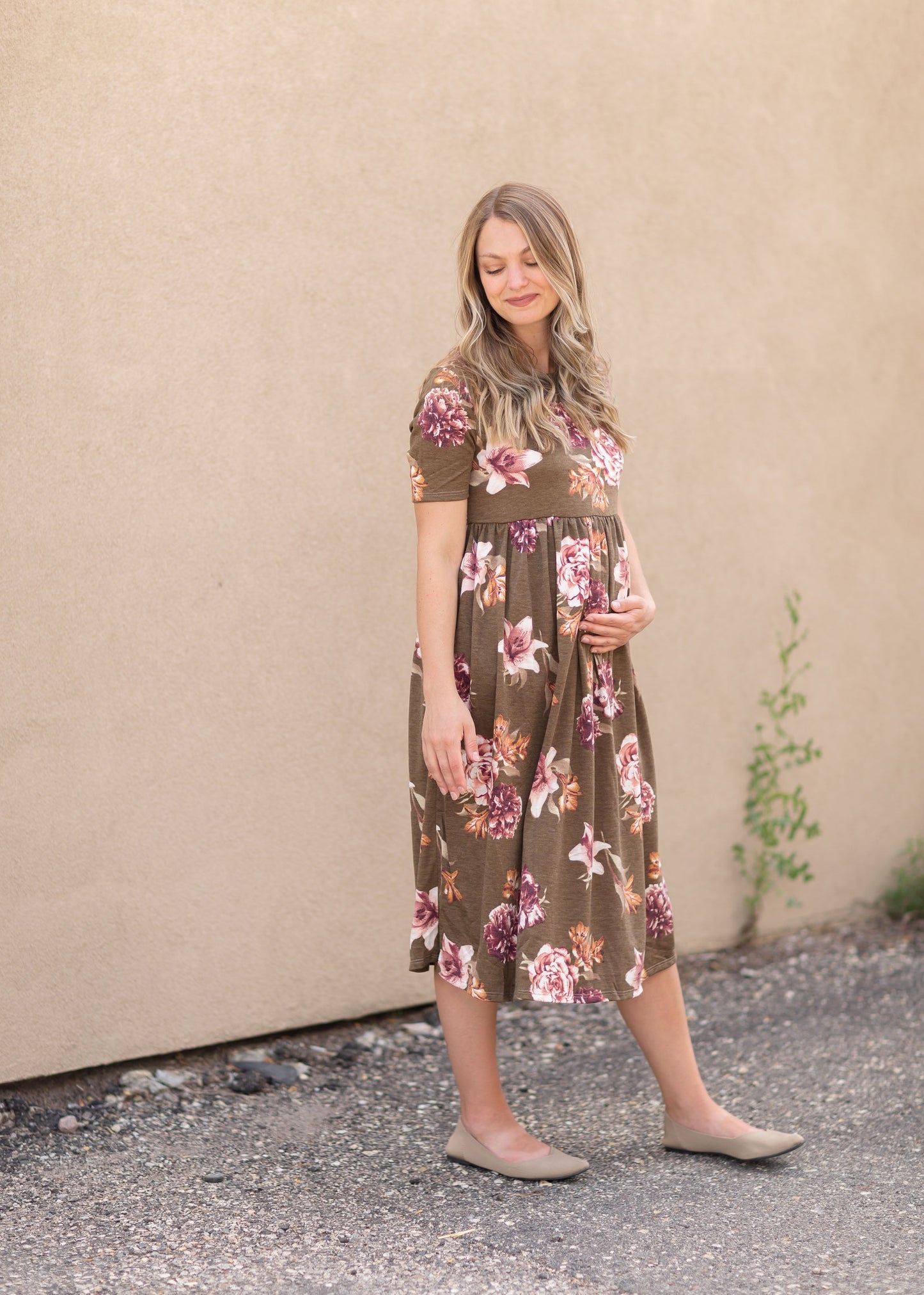 Round Neck Baby Doll Dress Dresses