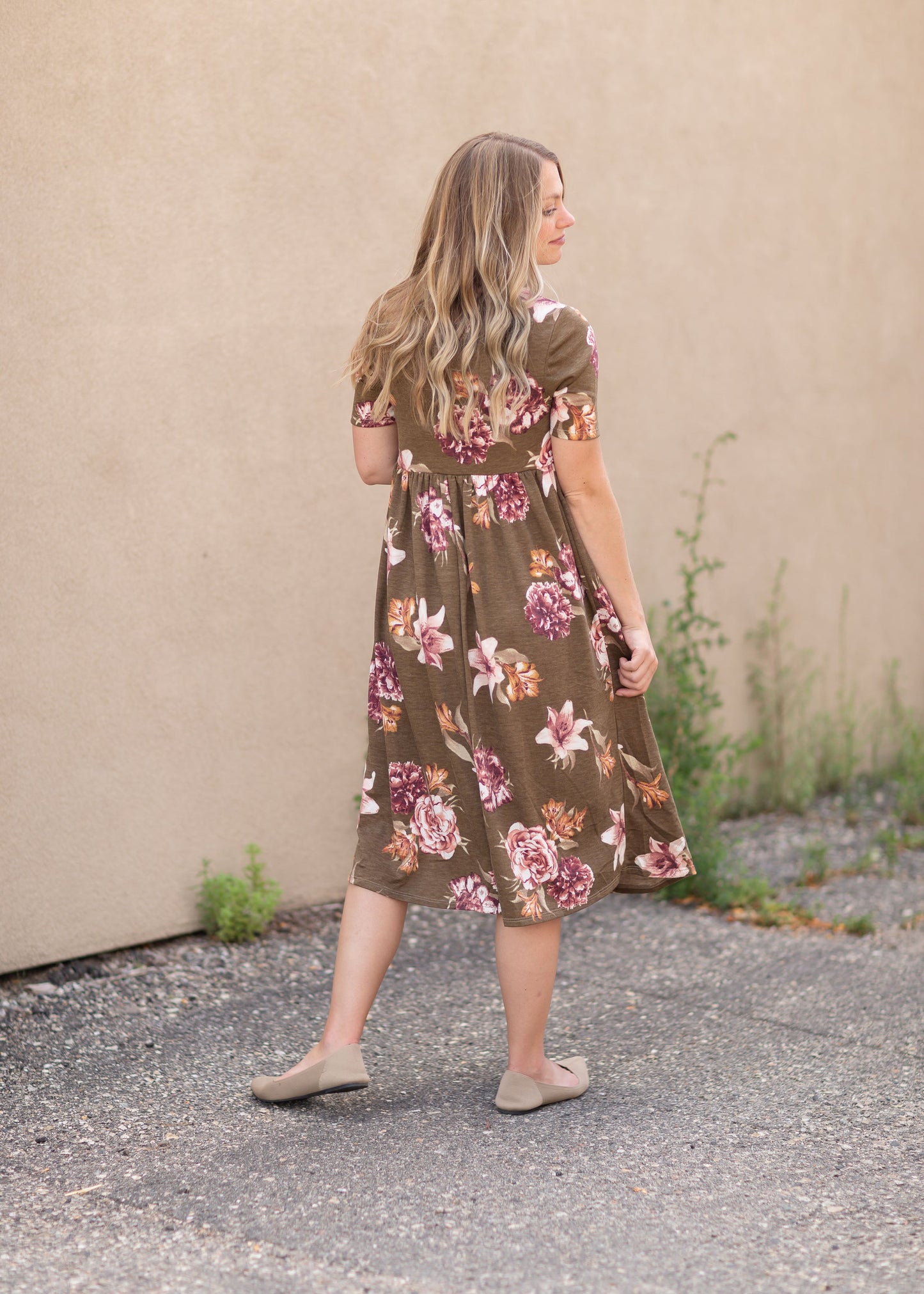 Round Neck Baby Doll Dress Dresses