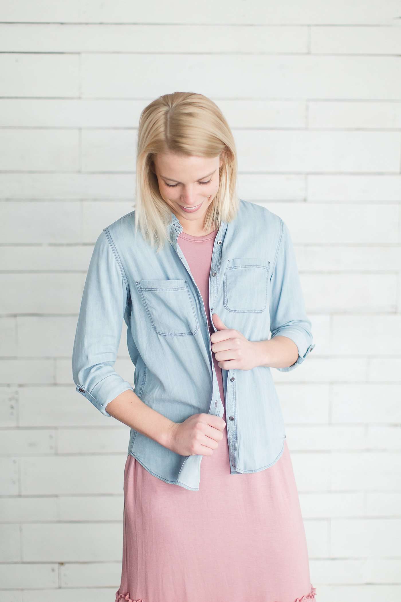 Ruffle Hem Midi Dress Dresses